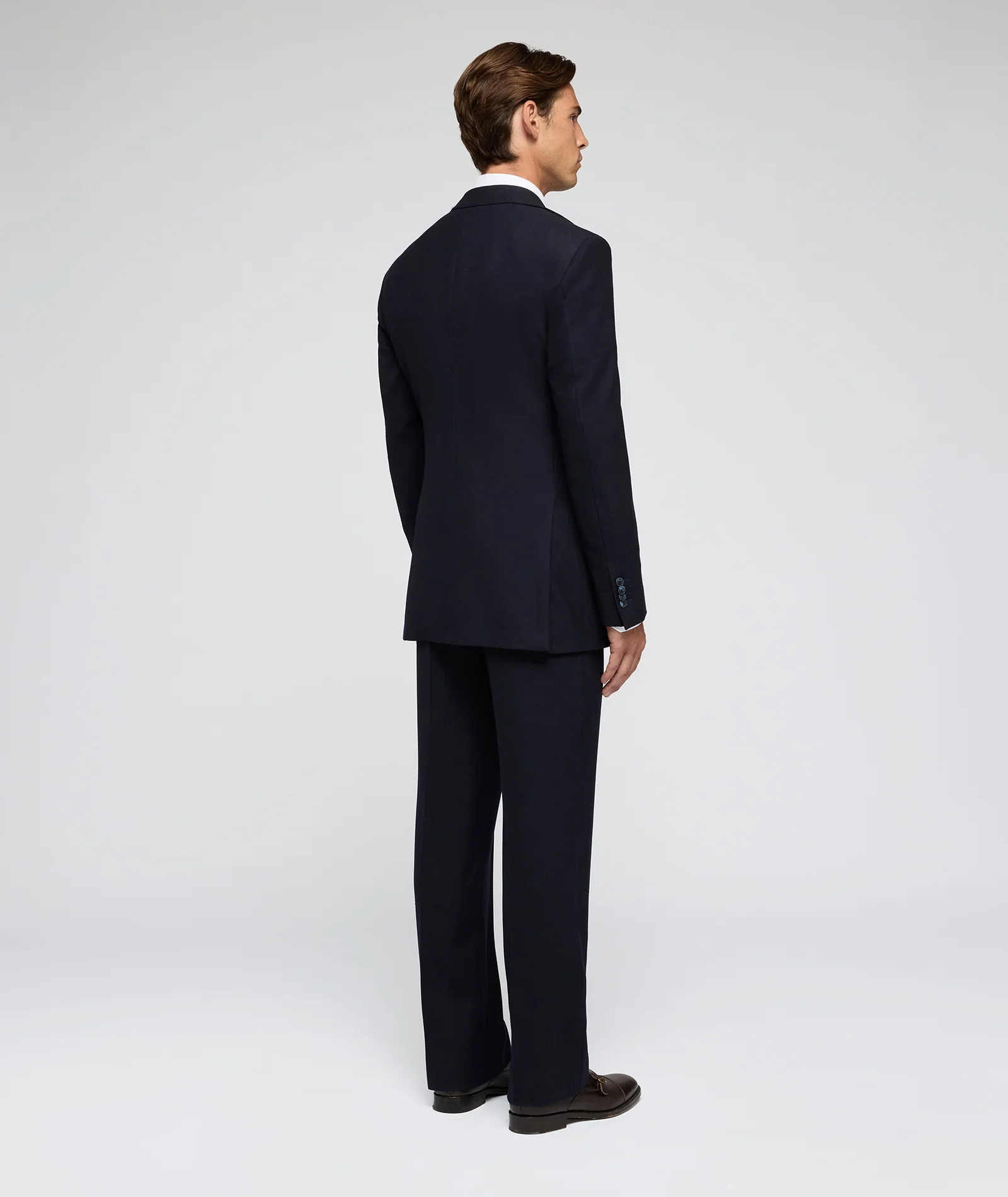 Abito Blu in Twill di Lana Jersely - Image 4