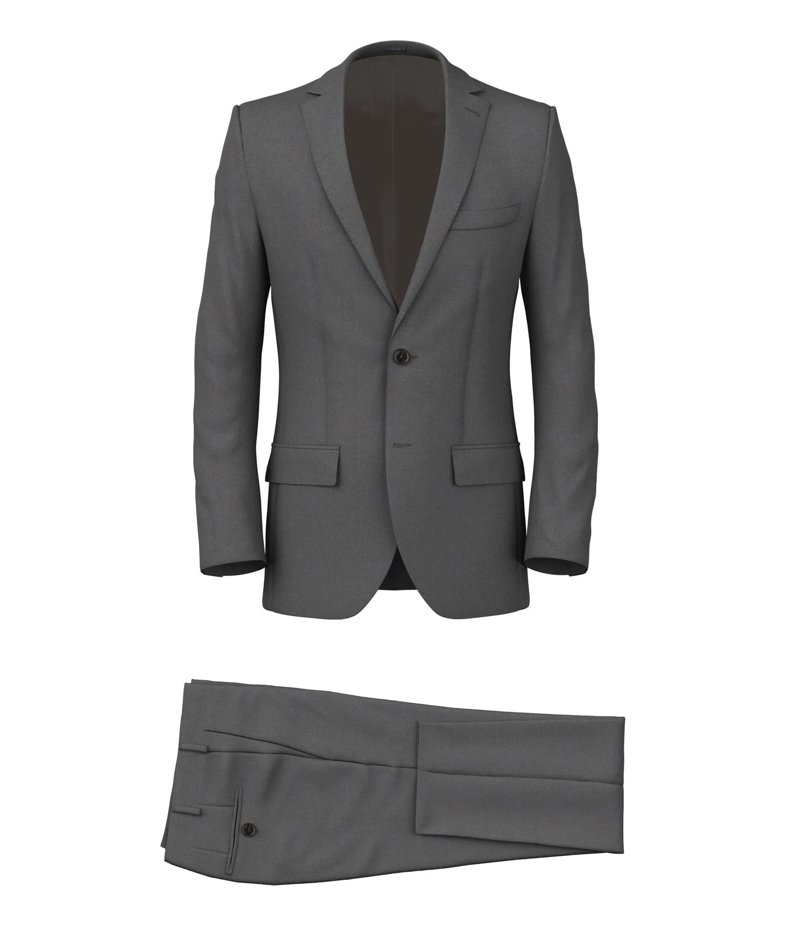 Abito Grigio Tela Pura Lana Merino