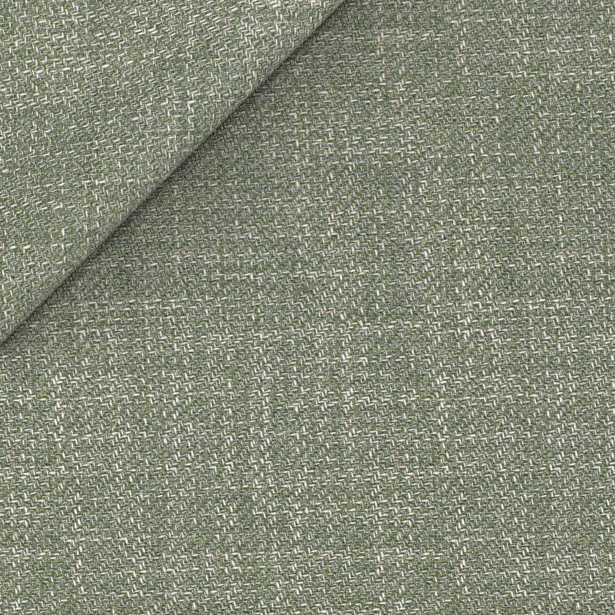 Abito in cotone lana verde mélange - Image 4