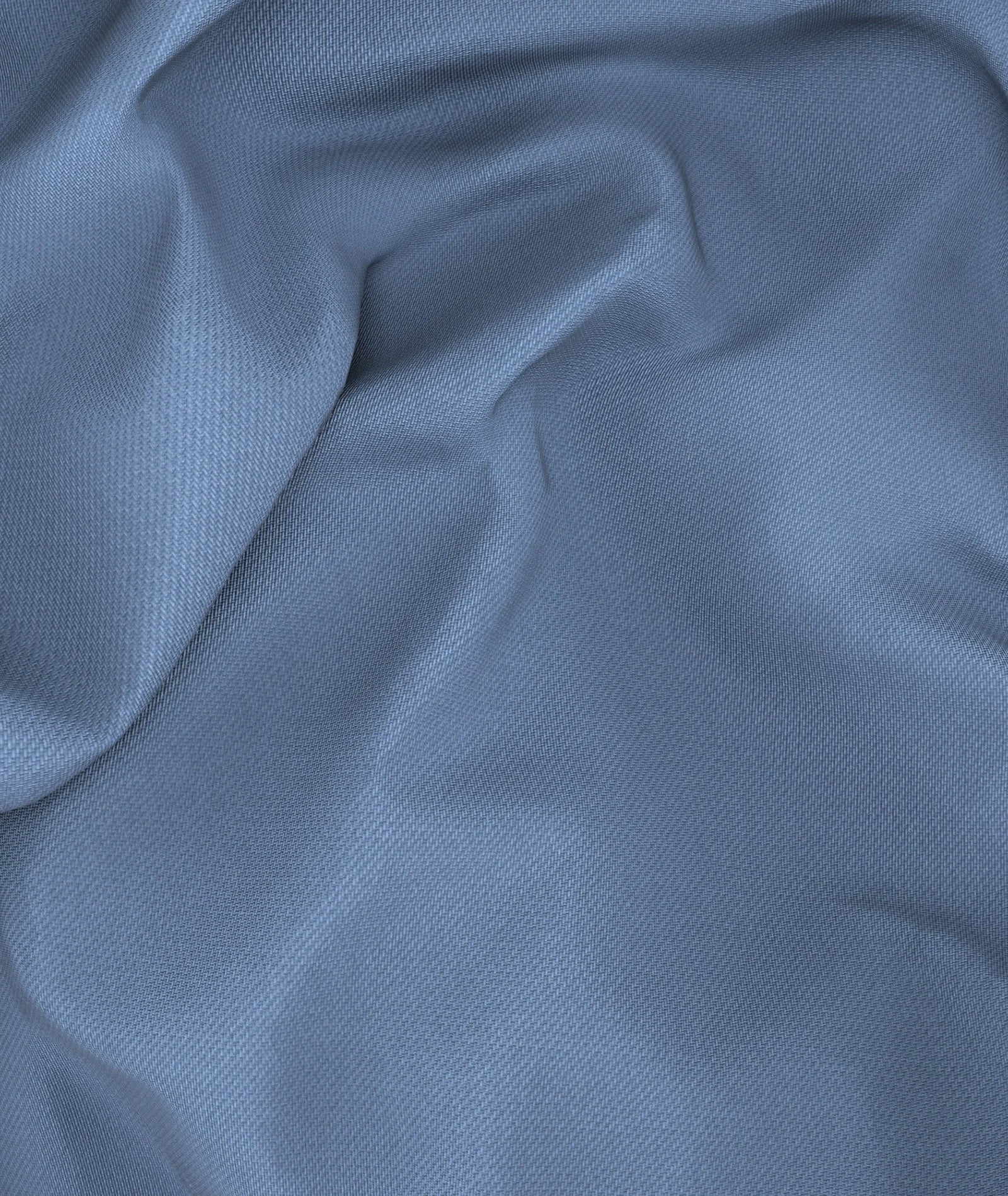 Abito in flanella di lana azzurro polvere - Image 4