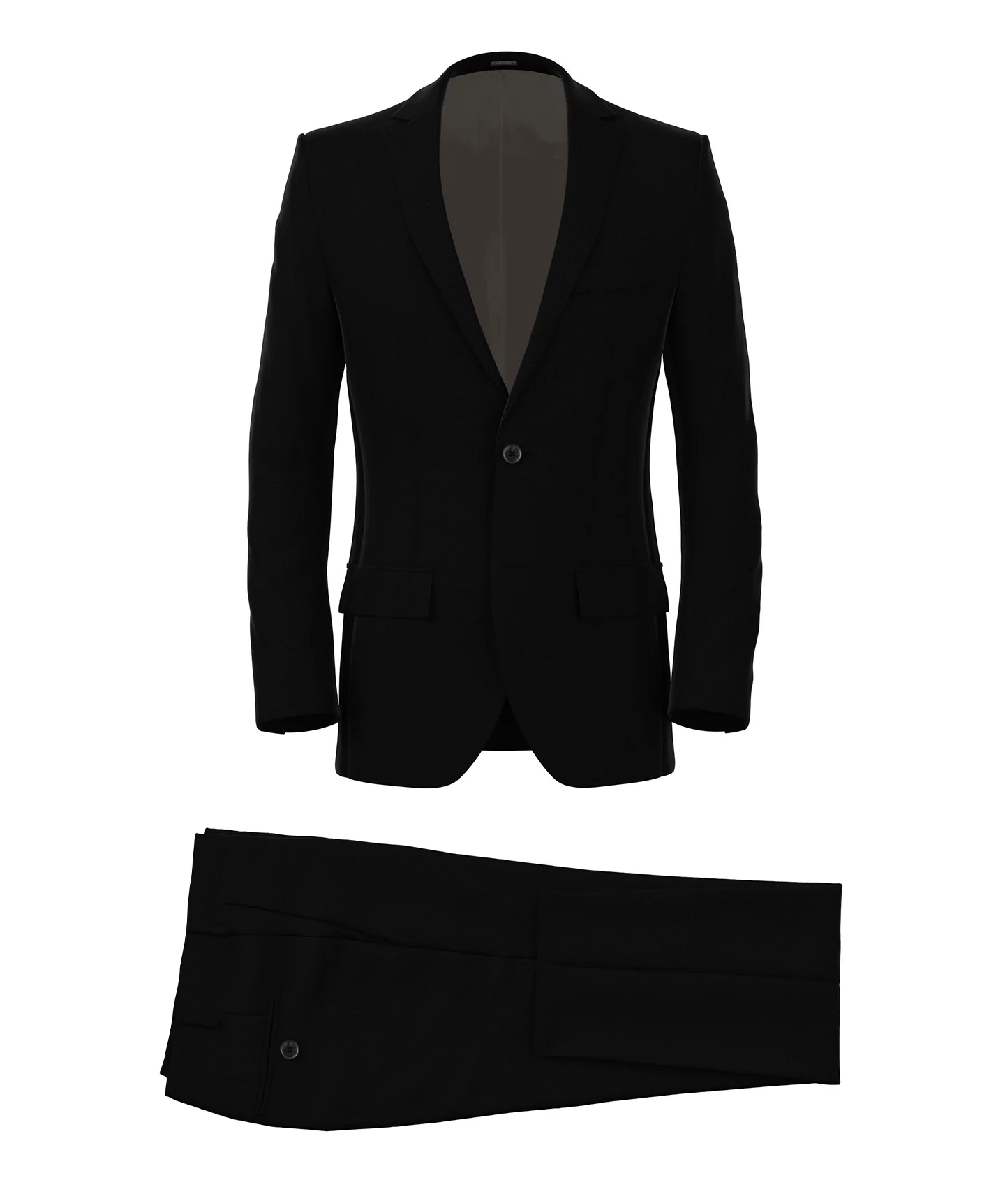 Abito in lana comfort stretch nero