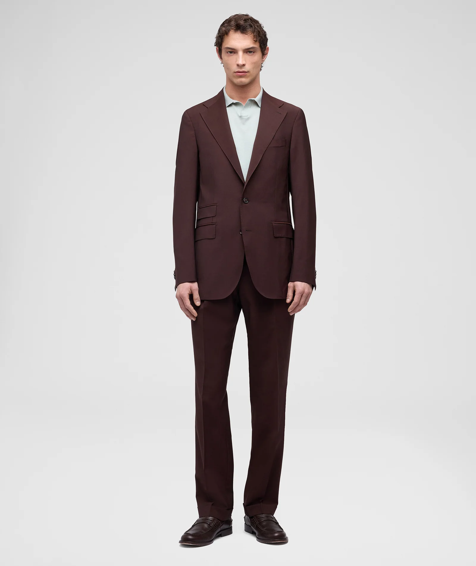 Abito in lana e mohair marrone