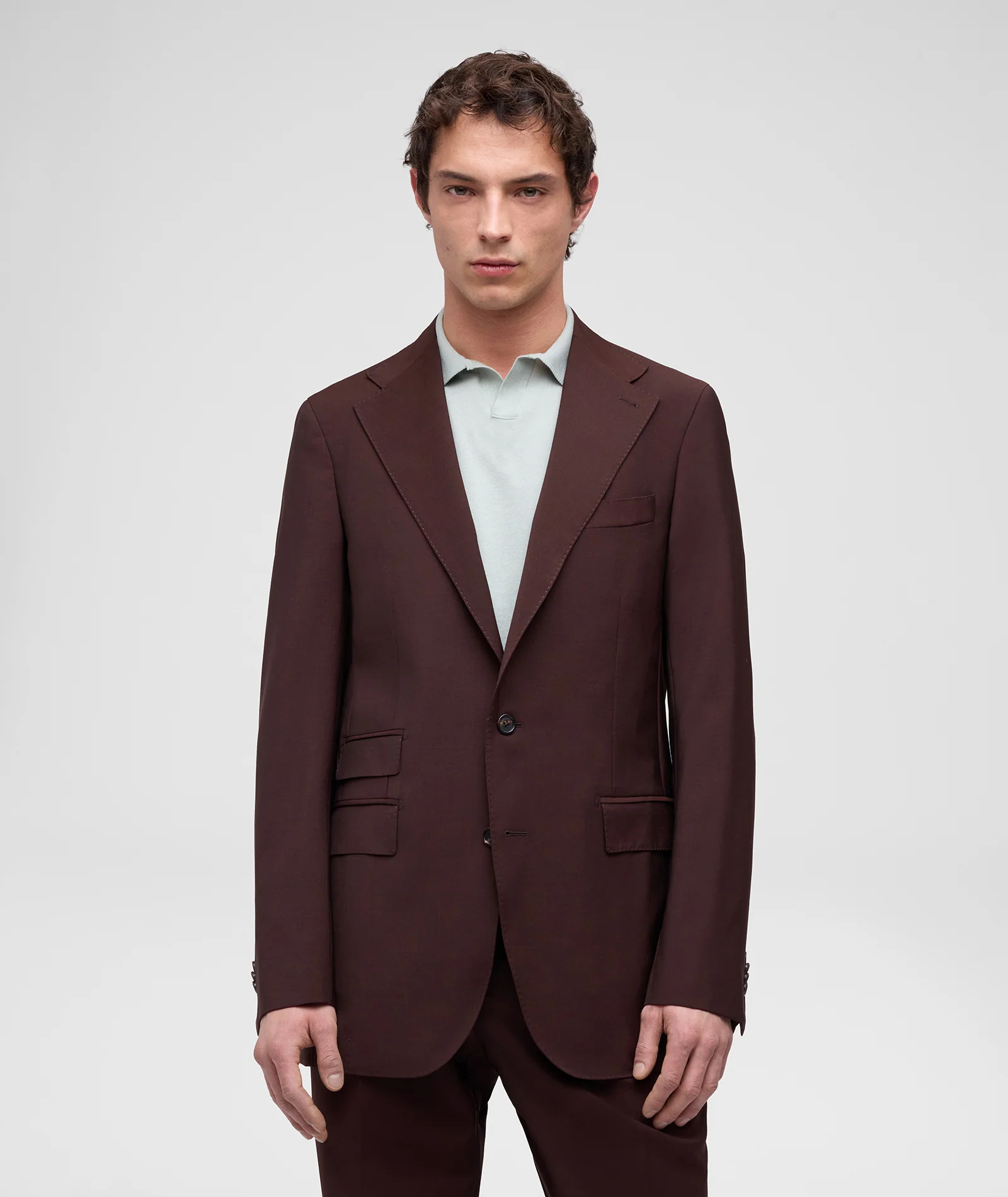 Abito in lana e mohair marrone - Image 2