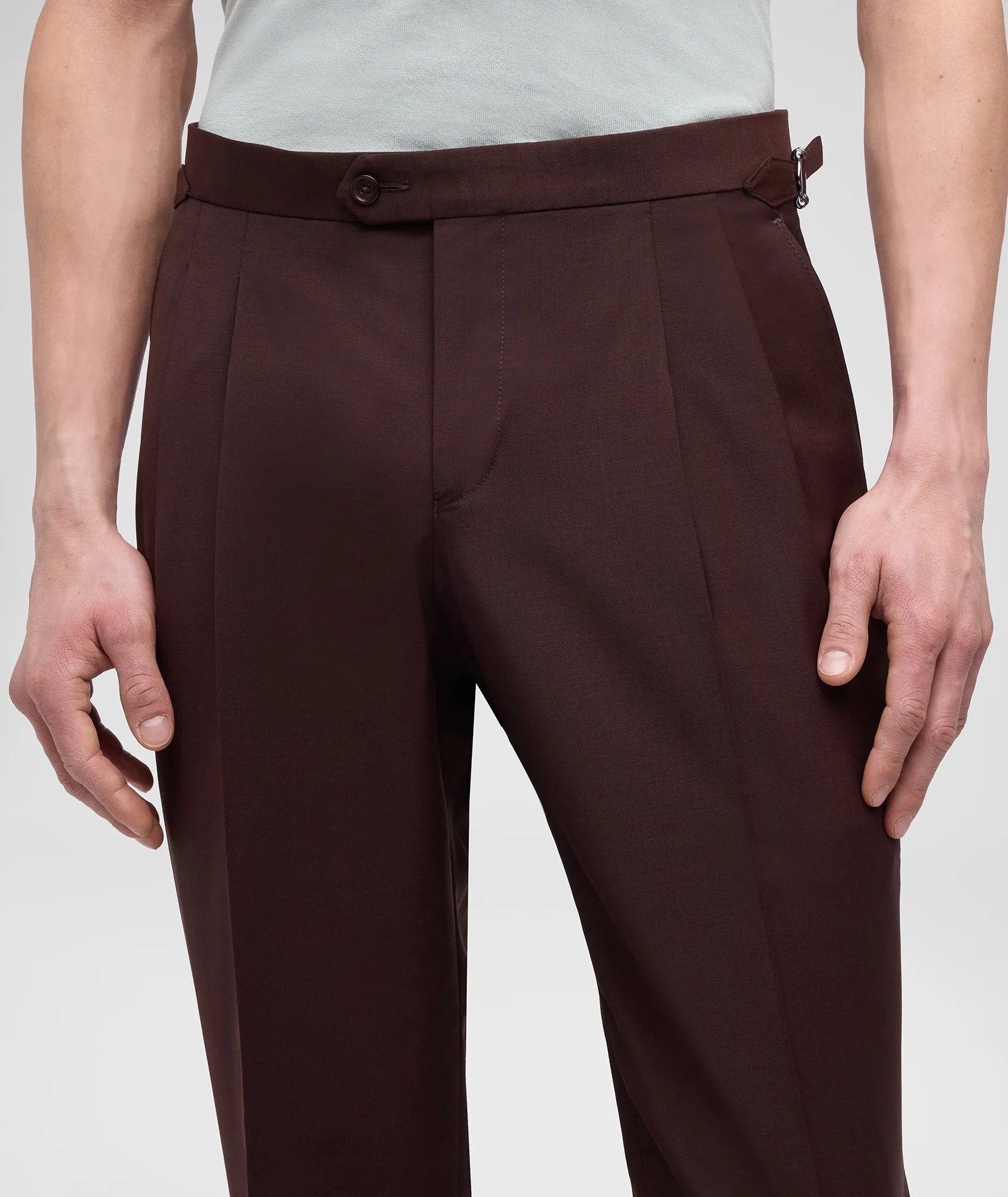 Abito in lana e mohair marrone - Image 5