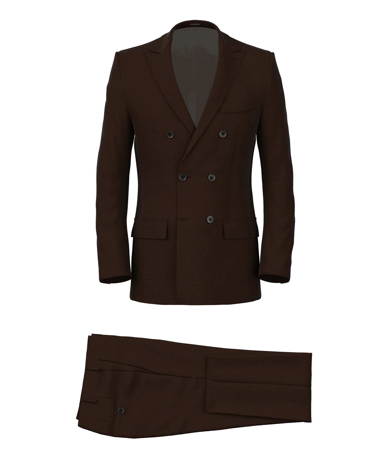 Abito in lana e mohair marrone - Image 6