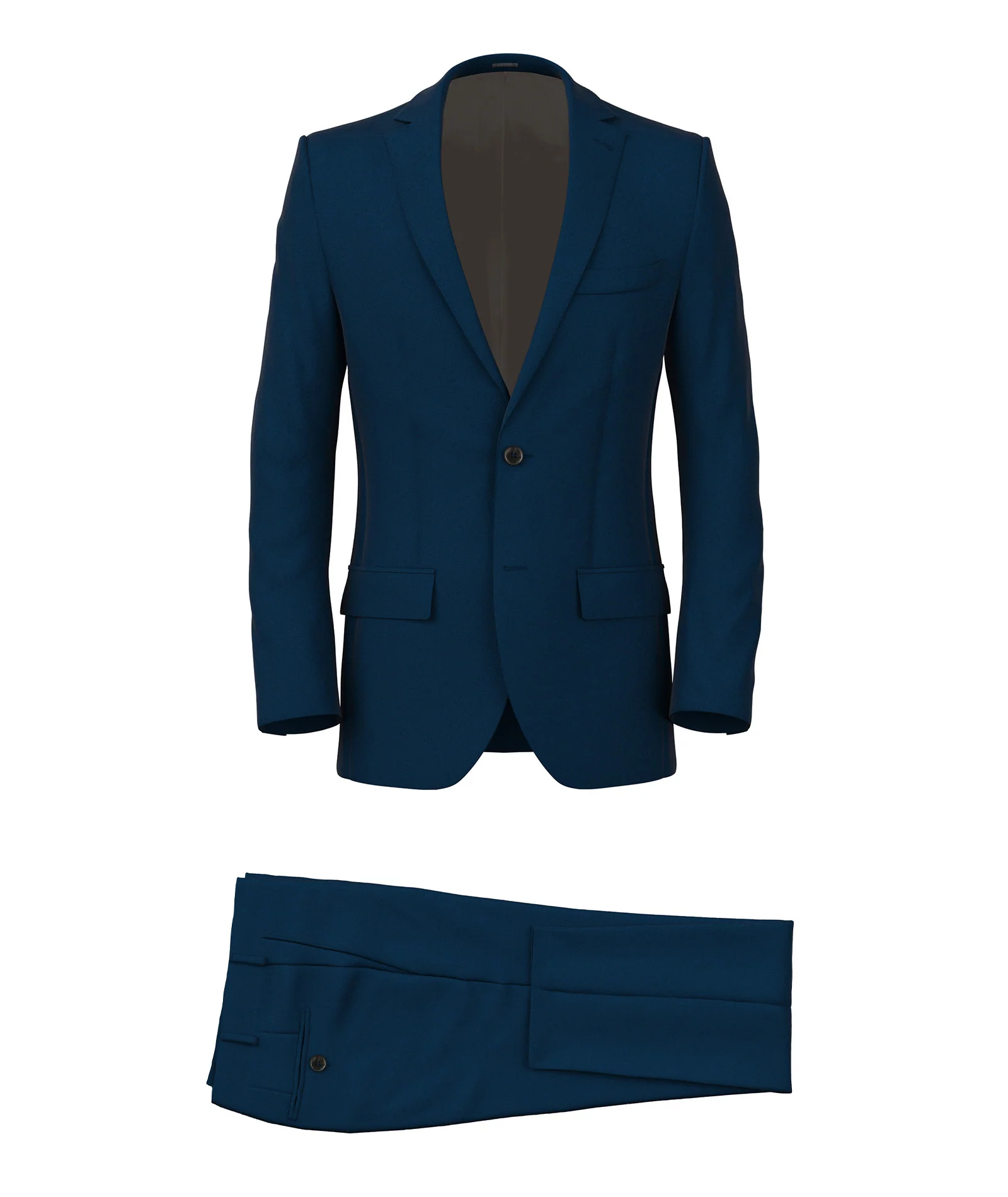 Abito in lana microdesign blu