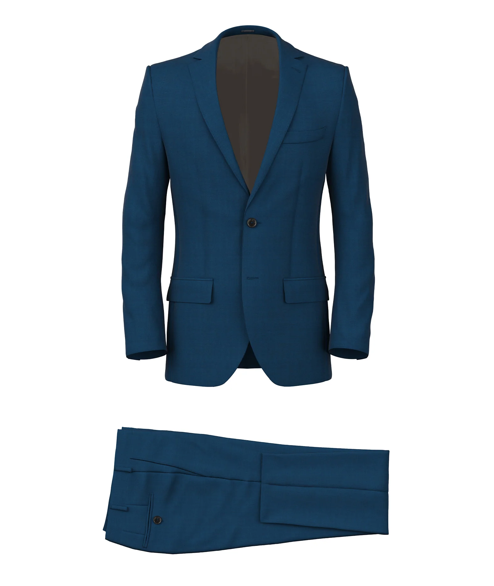 Abito in lana spigata solaro blu e azzurro