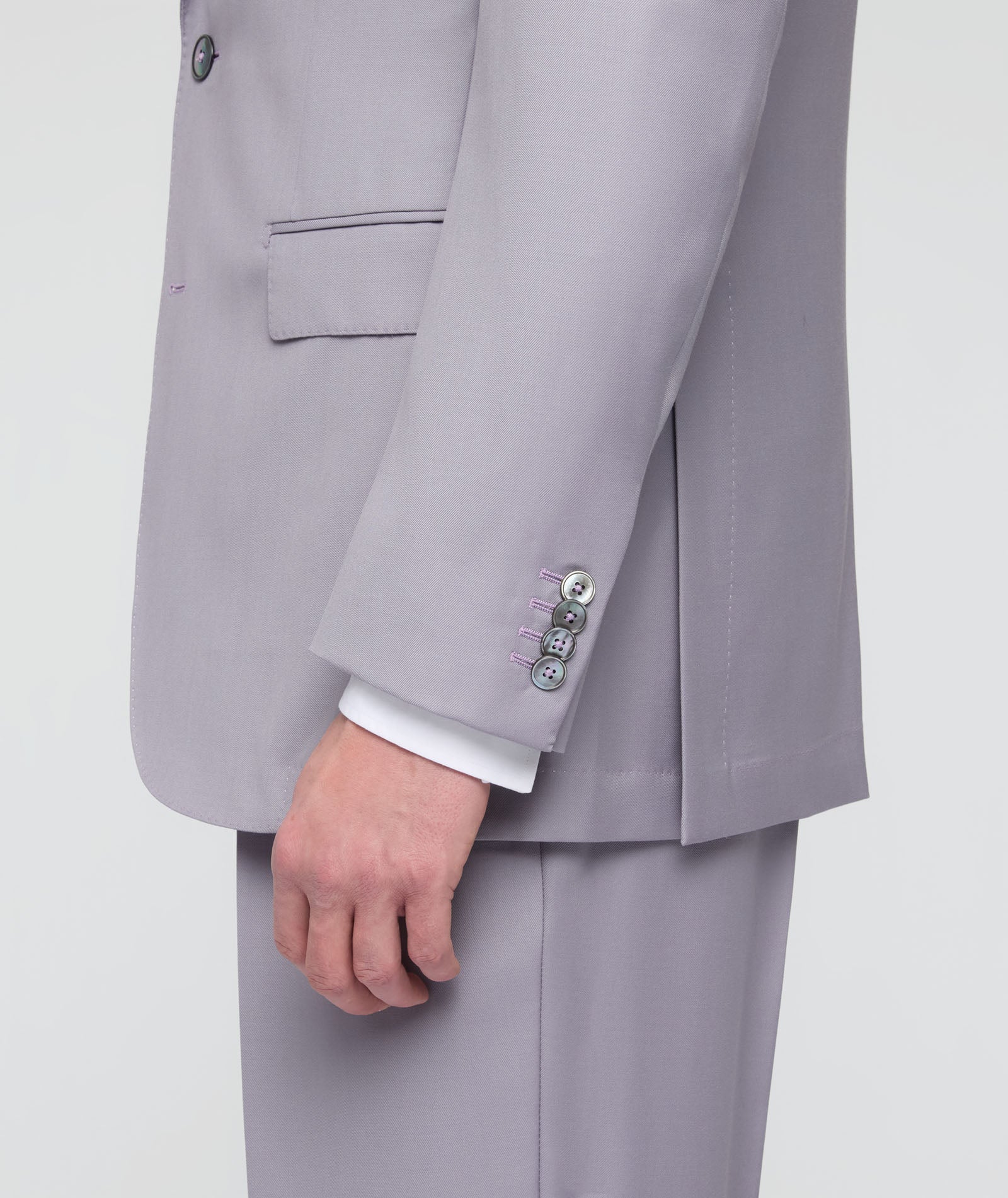 Abito in lana twill glicine - Image 4