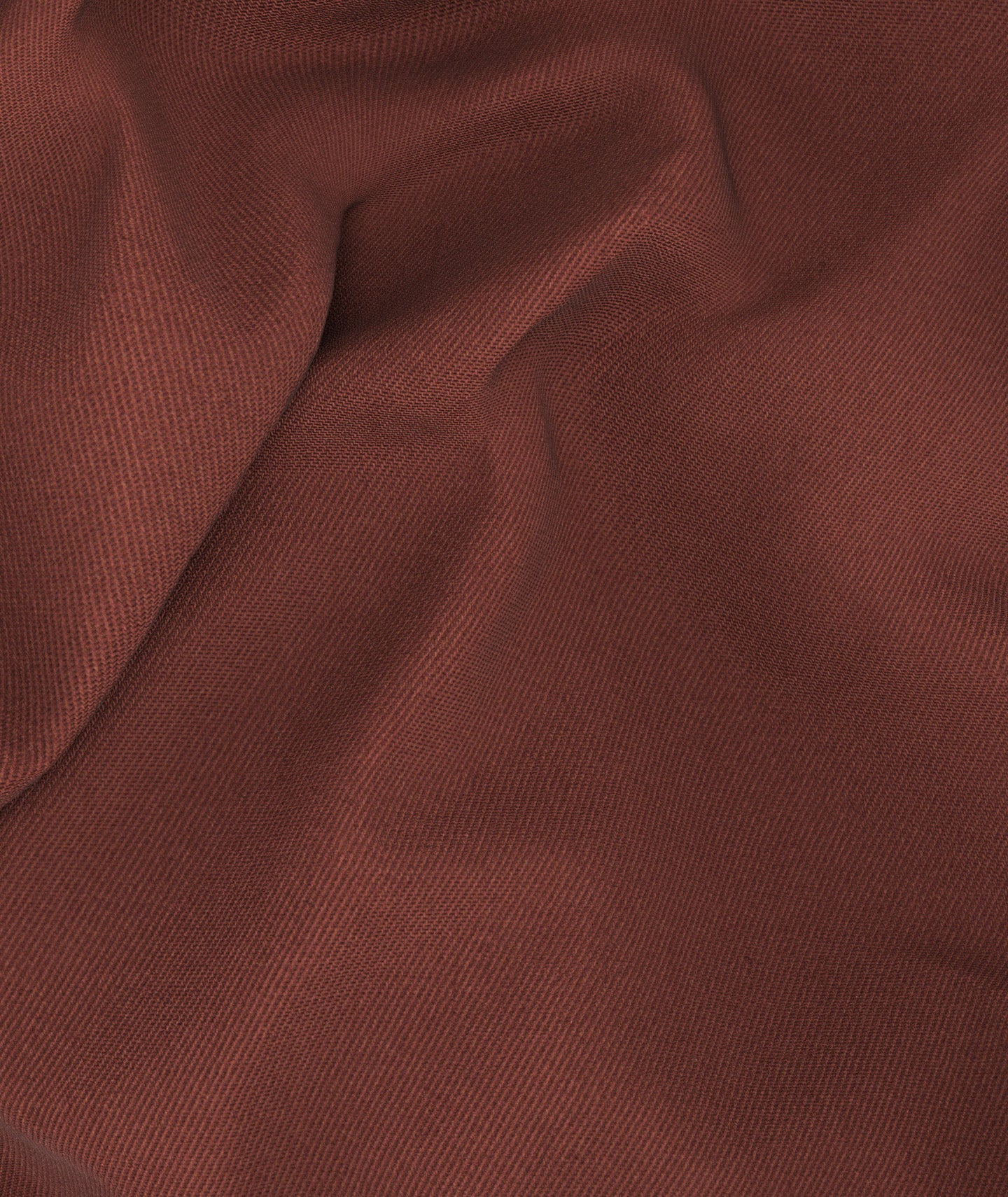 Abito in twill di cotone rosso mattone - Image 3