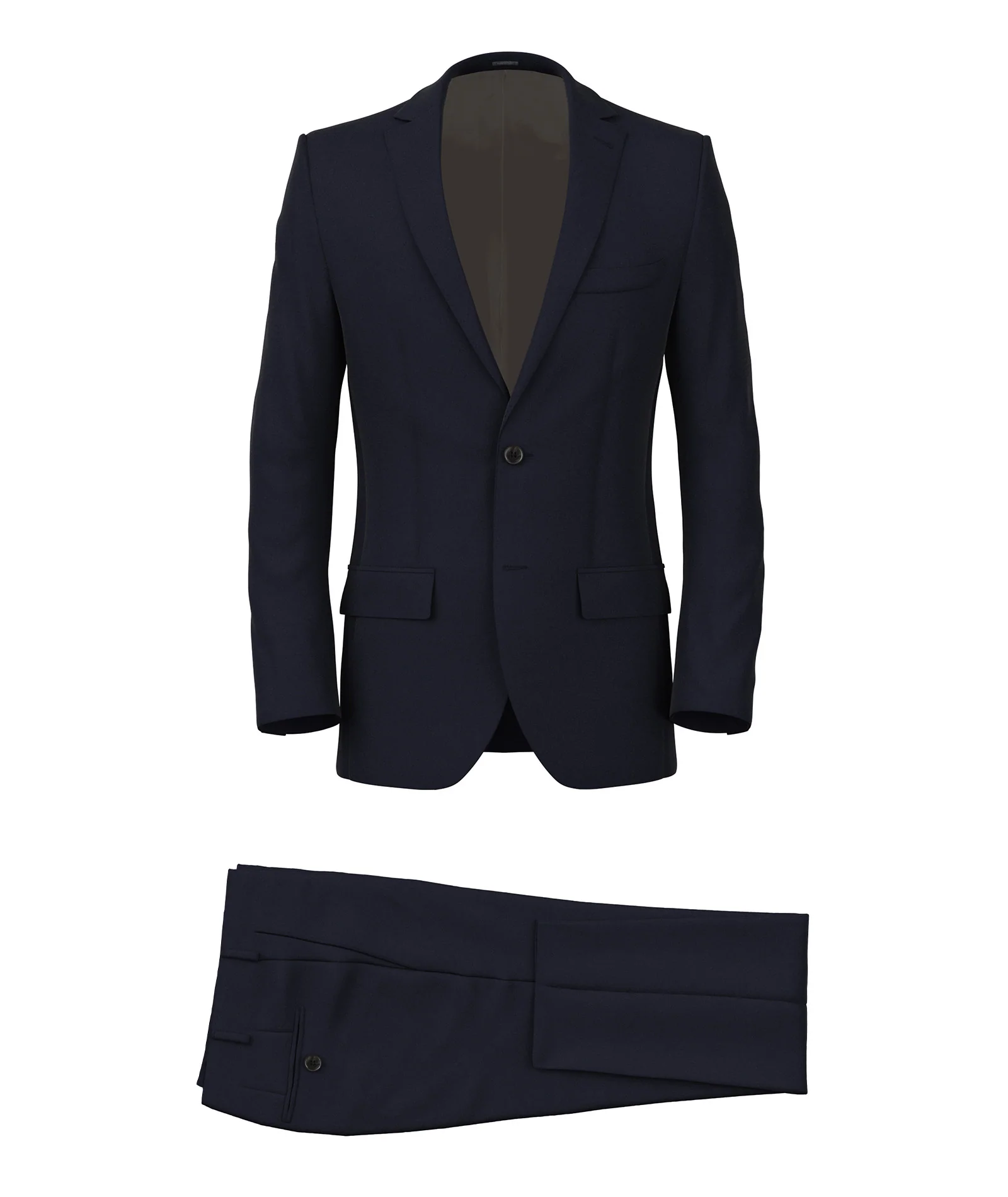 Abito in twill di lana 150'S blu navy