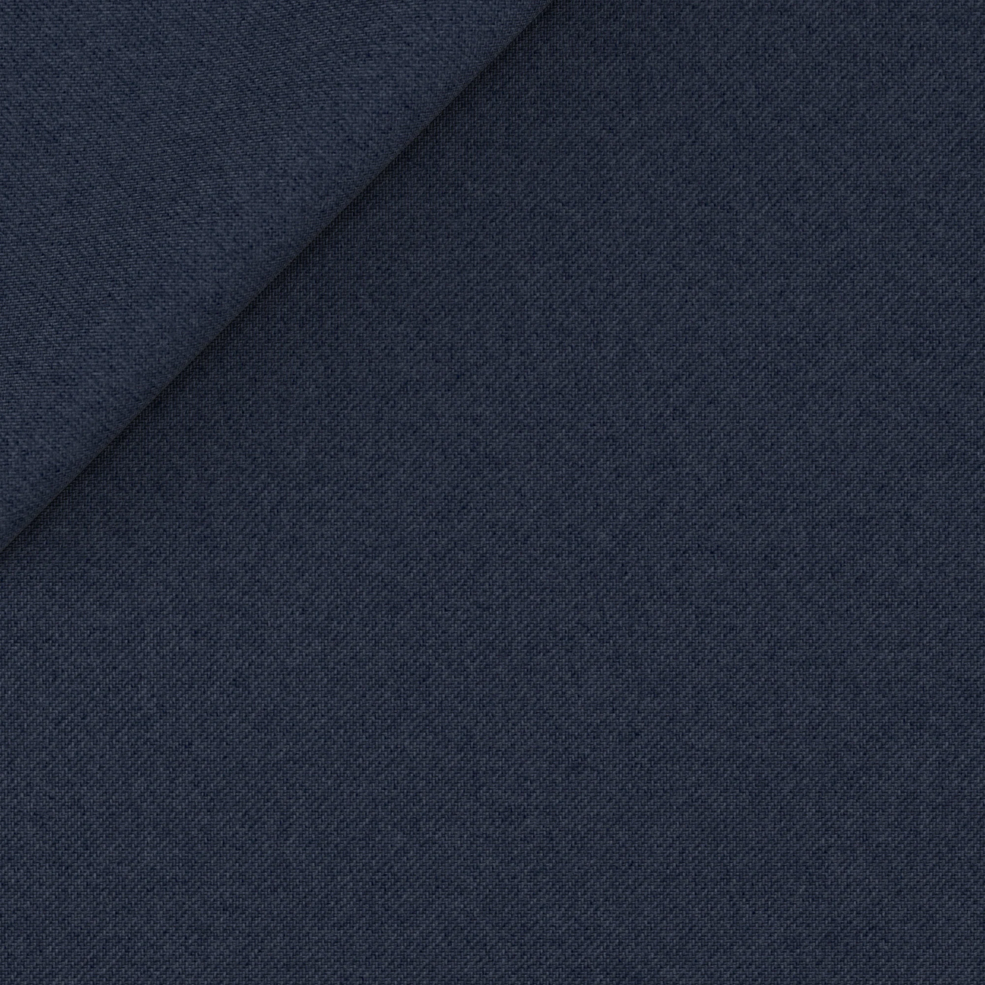Abito in twill di lana blu mélange