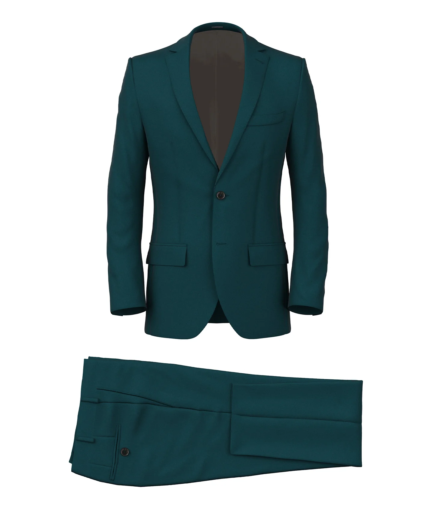 Abito in twill di lana ottanio
