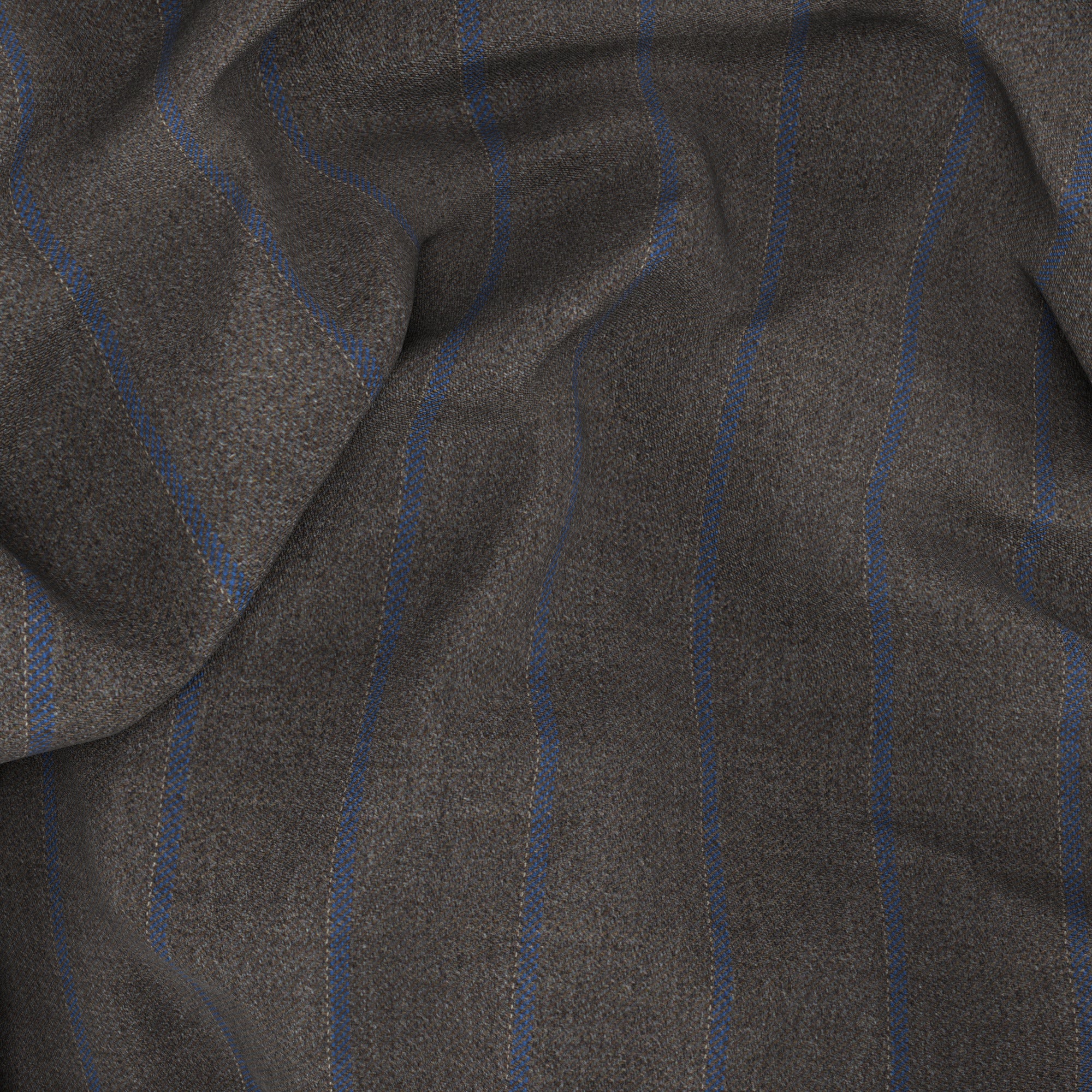 Abito marrone con gessatura blu - Image 3