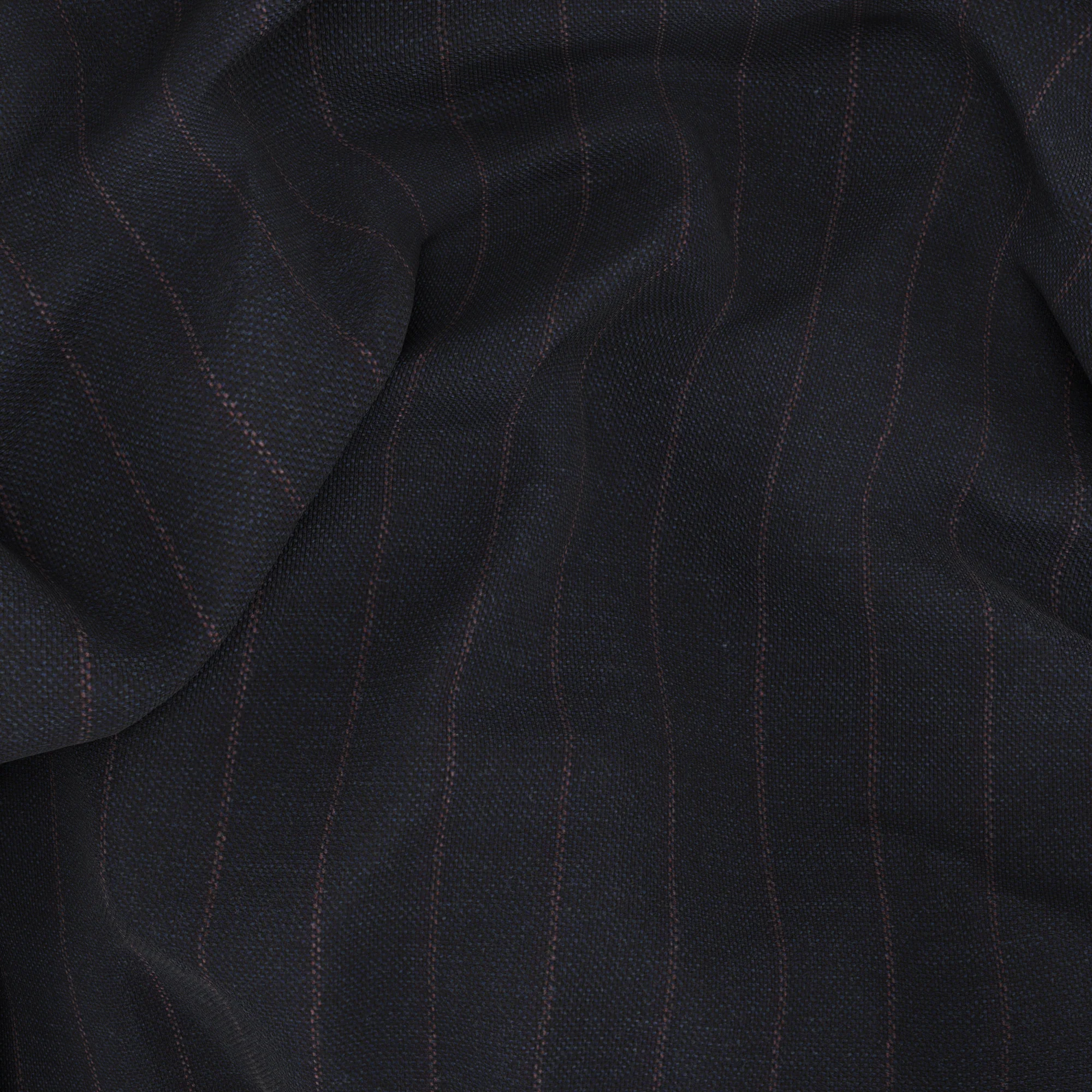 Abito Signature in lana Super 170's blu gessato rosso - Image 4