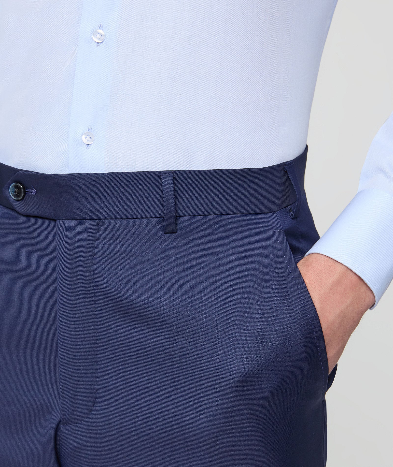 Abito Su Misura da Uomo in lana e cashmere blu - Image 3