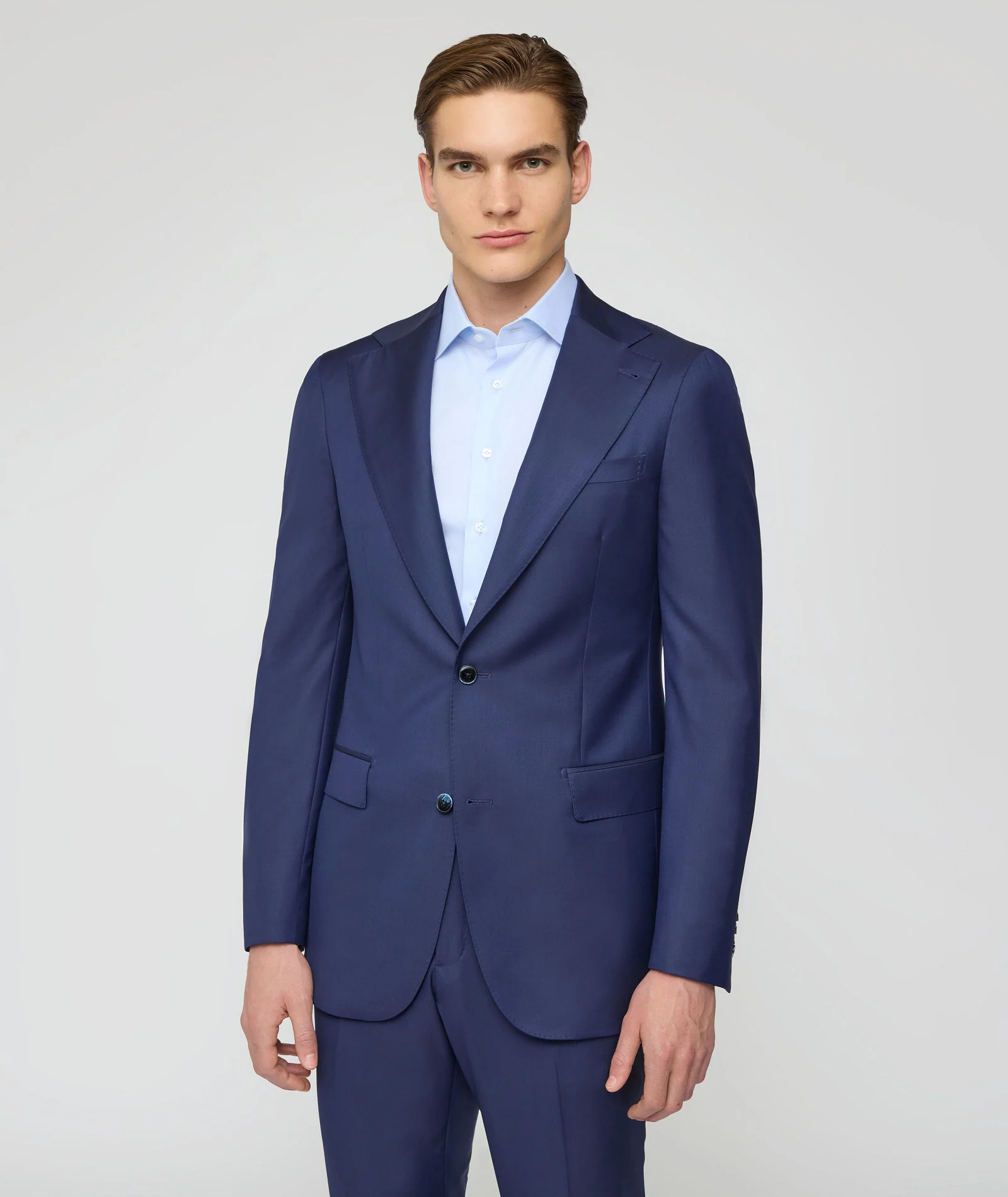 Abito Su Misura da Uomo in lana e cashmere blu - Image 6