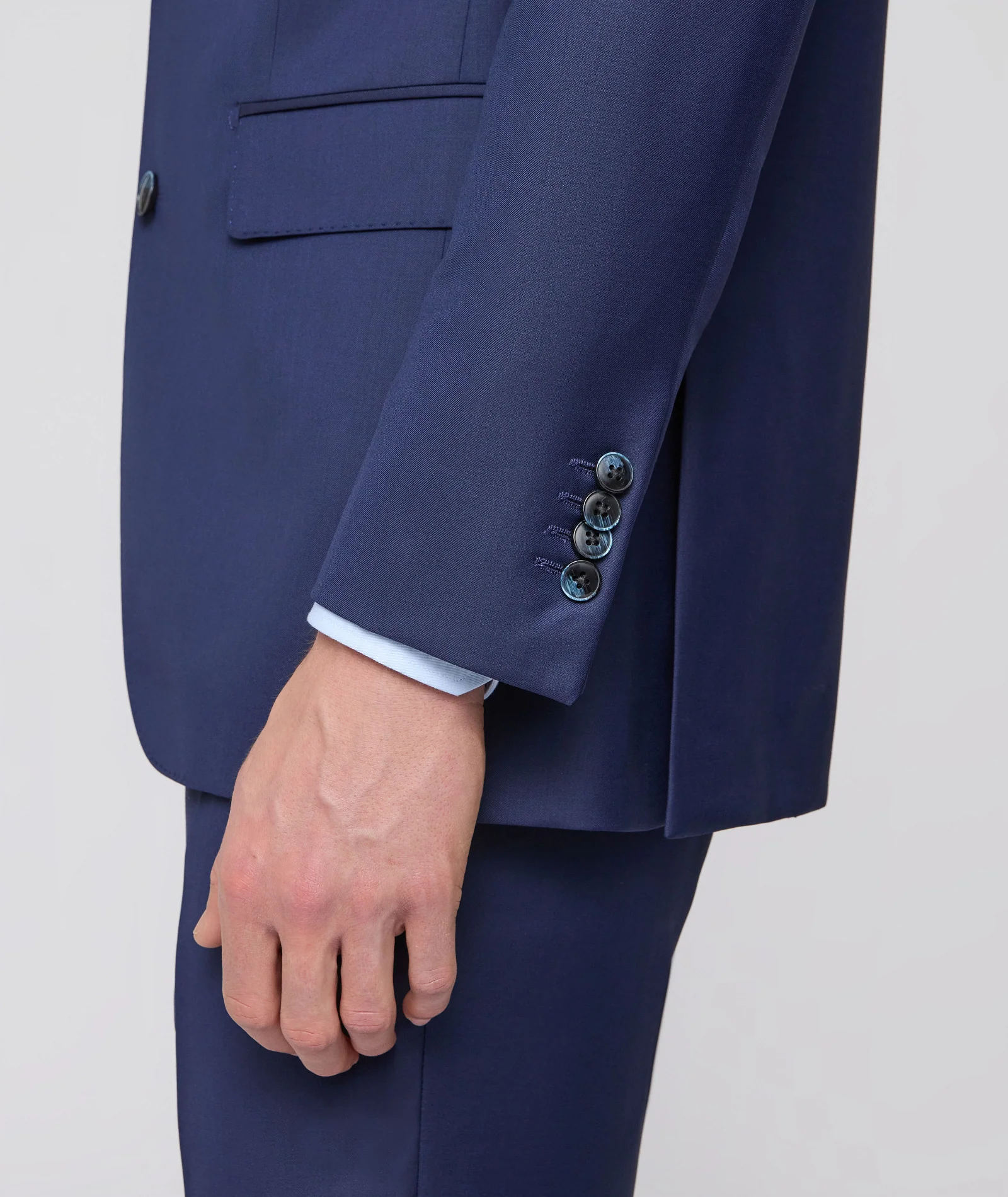 Abito Su Misura da Uomo in lana e cashmere blu - Image 7