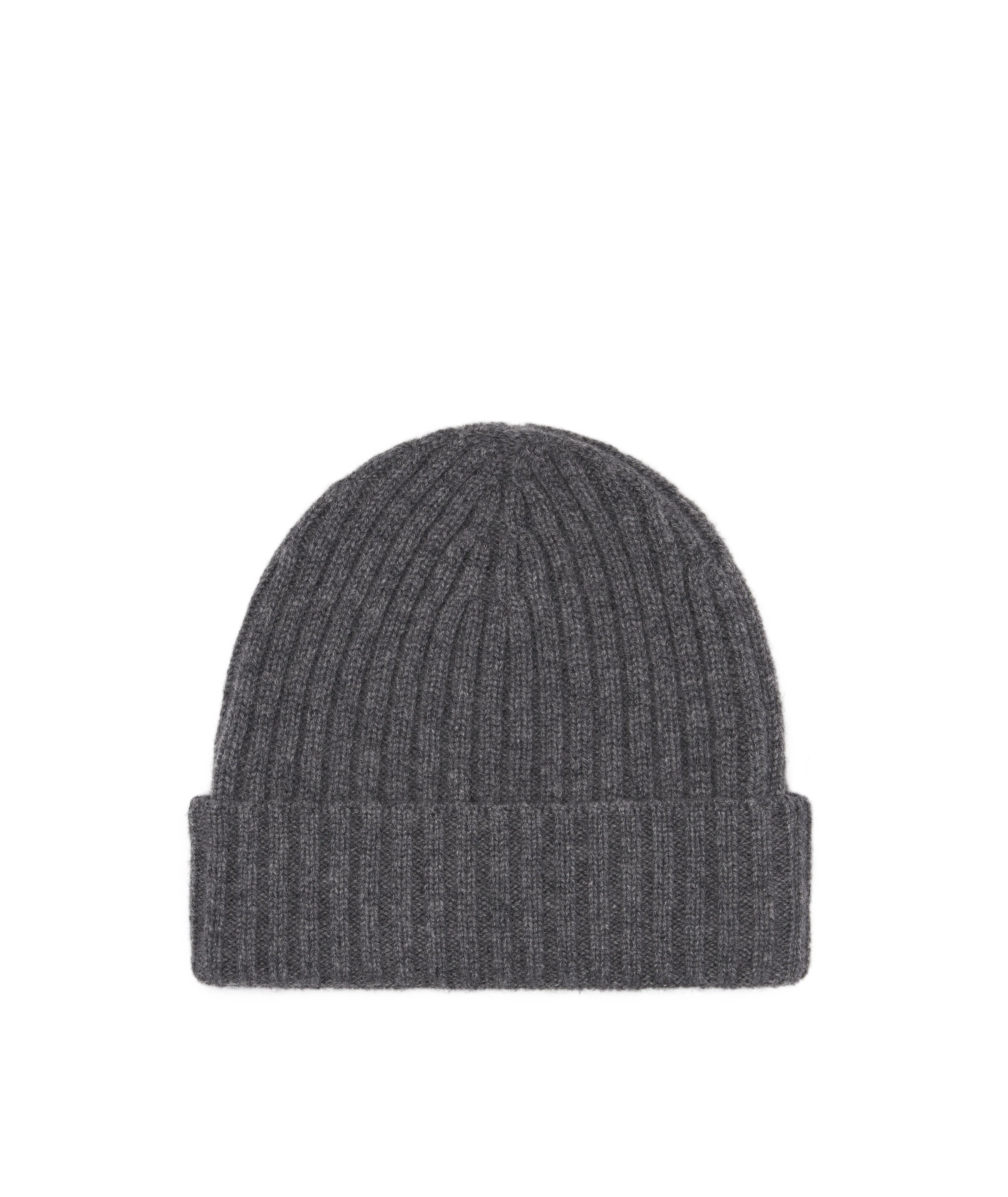 Berretto grigio in cashmere - Image 3