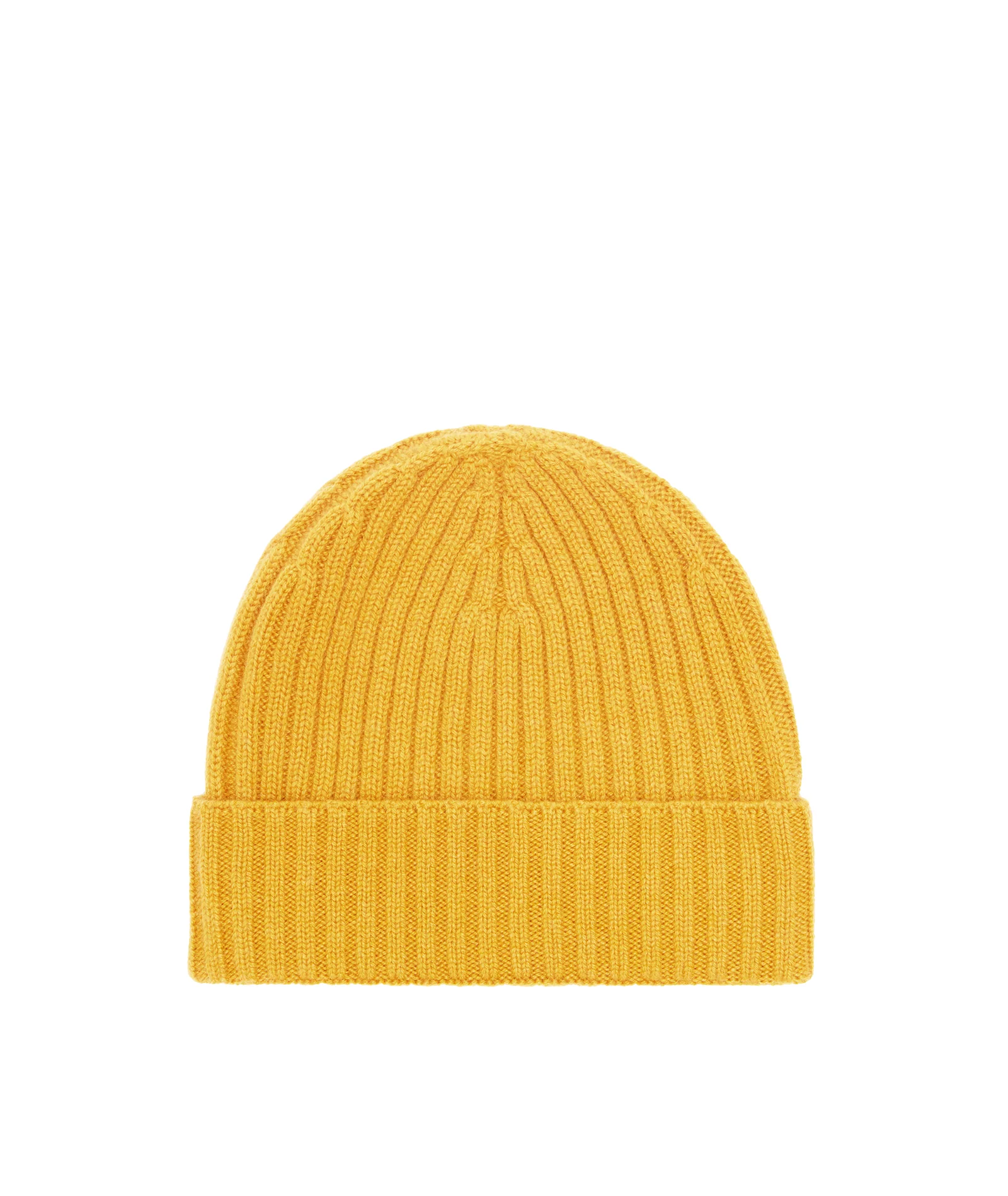 Berretto in cashmere ocra - Image 2