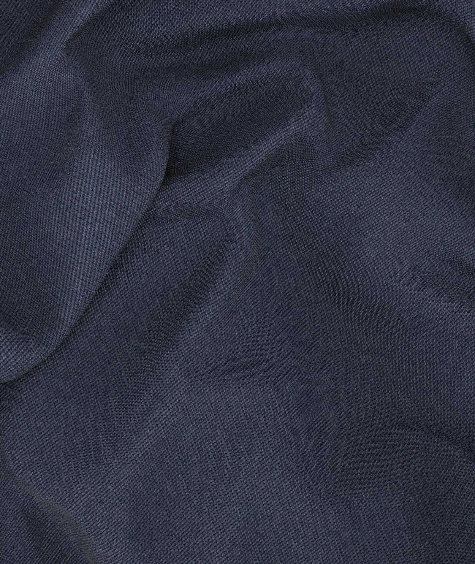 Blazer blu denim in lana e lyocell stretch - Image 4