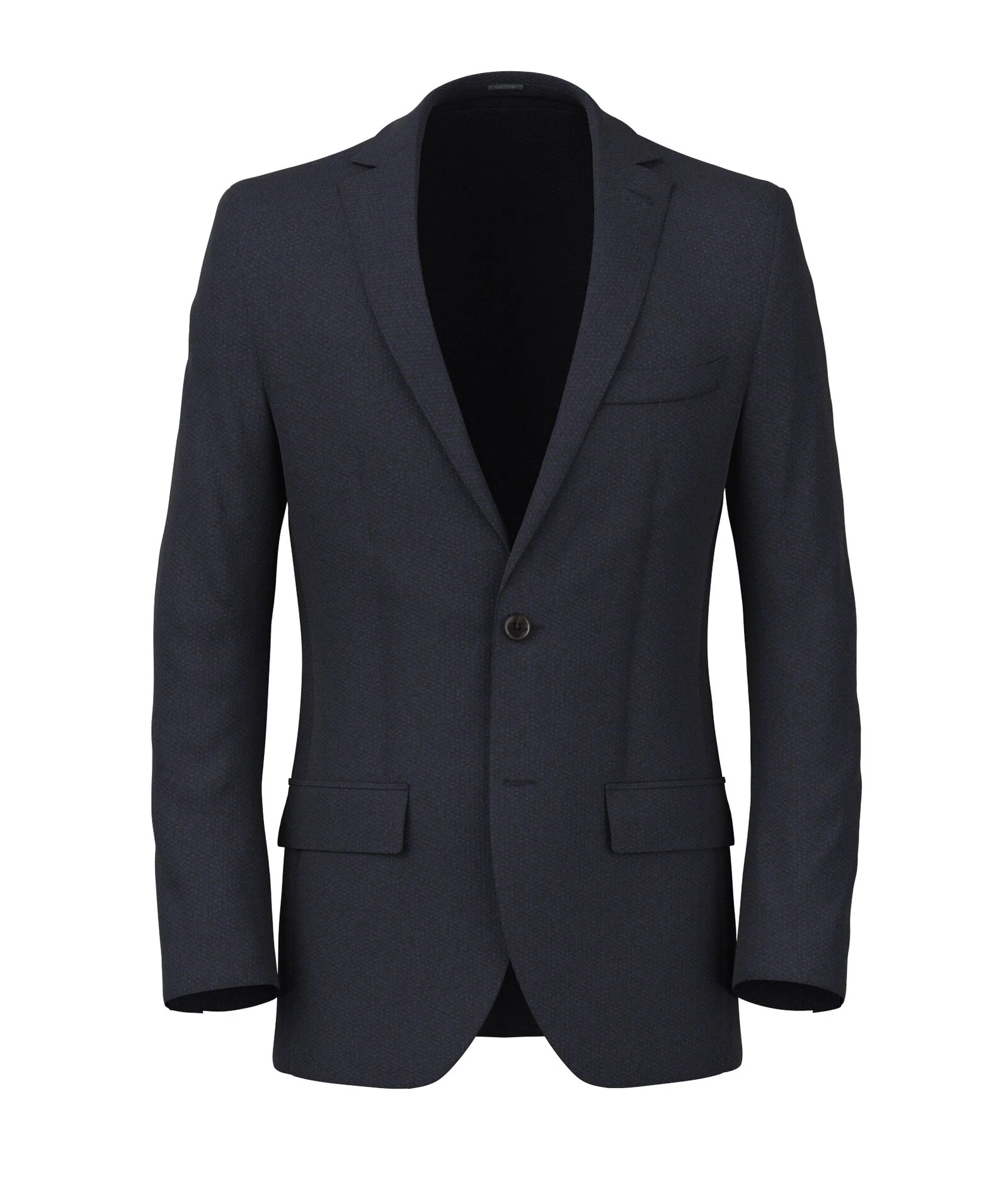 Blazer Blu in Hopsack di Lana