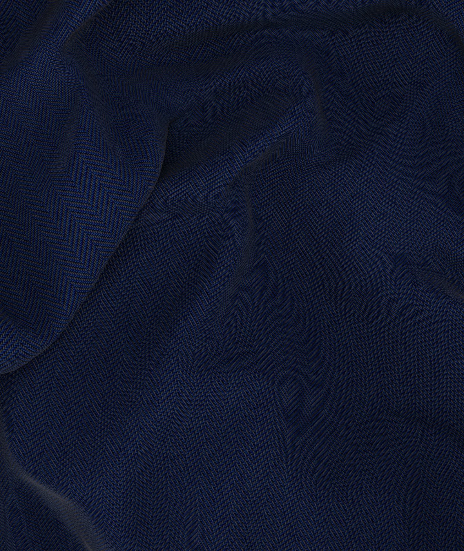 Blazer blu in lana spigata - Image 4
