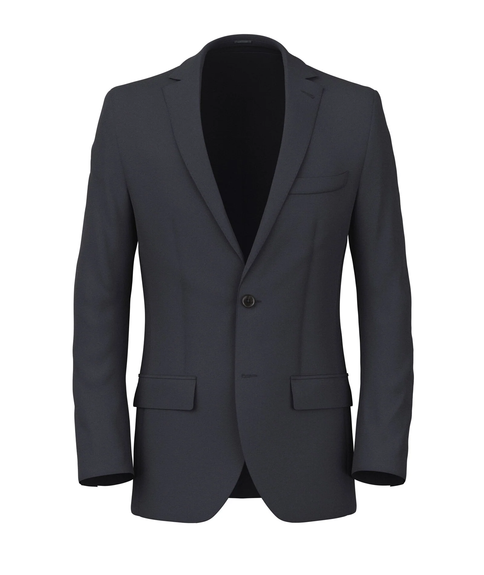 Blazer blu in lana stretch