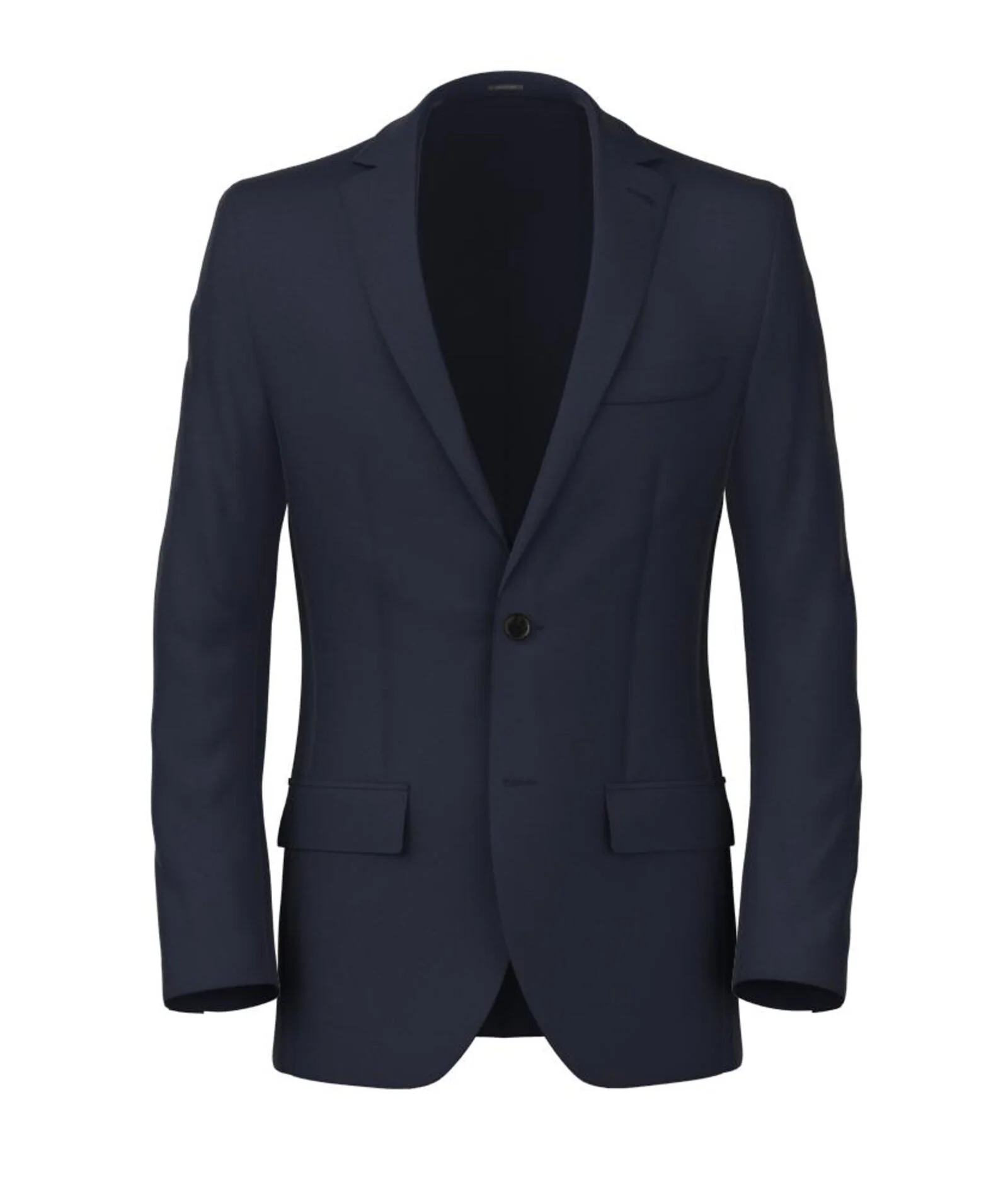 Blazer Blu in Tela Hopsack di Lana