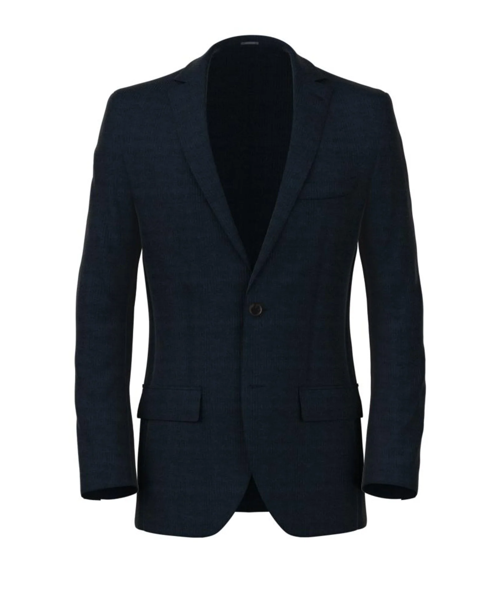 Blazer Blu in Velluto Corduroy di Cotone