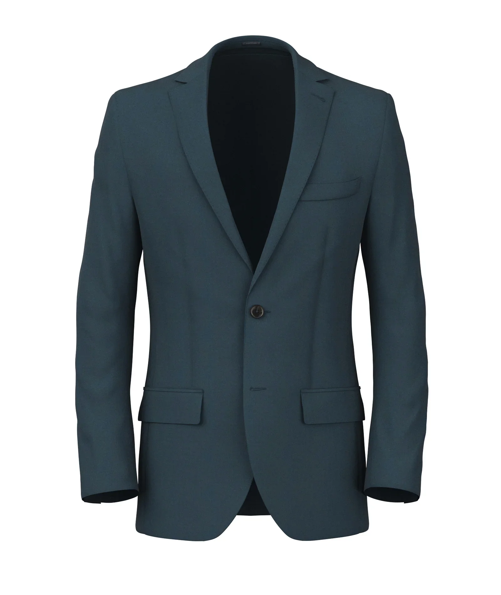 Blazer blu scuro in lana
