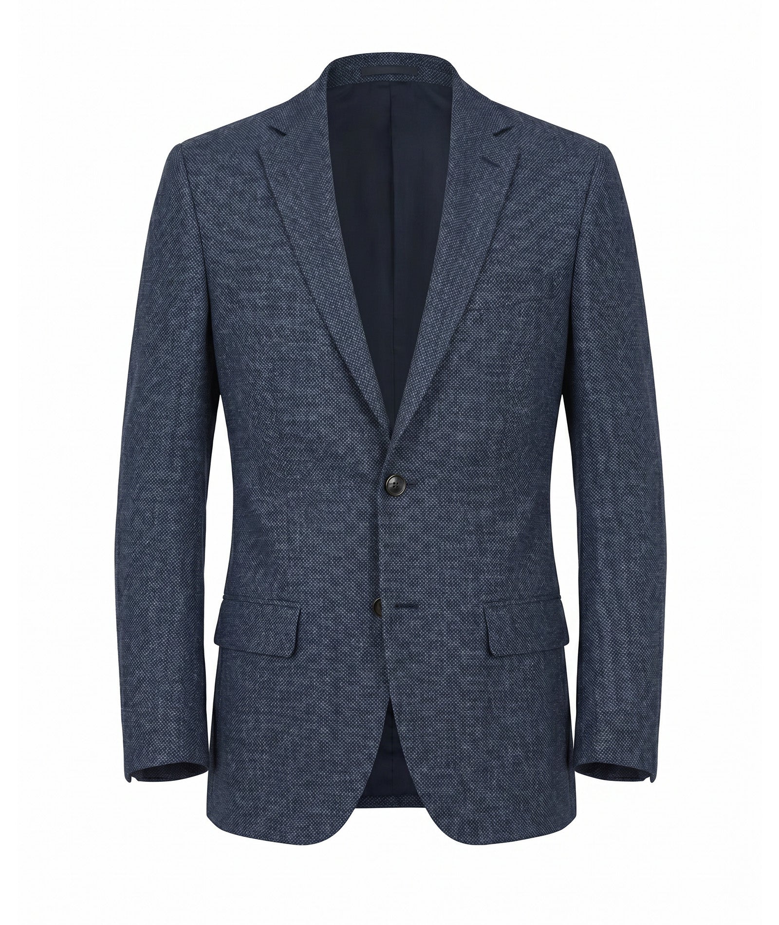 Blazer effetto denim cotone lana
