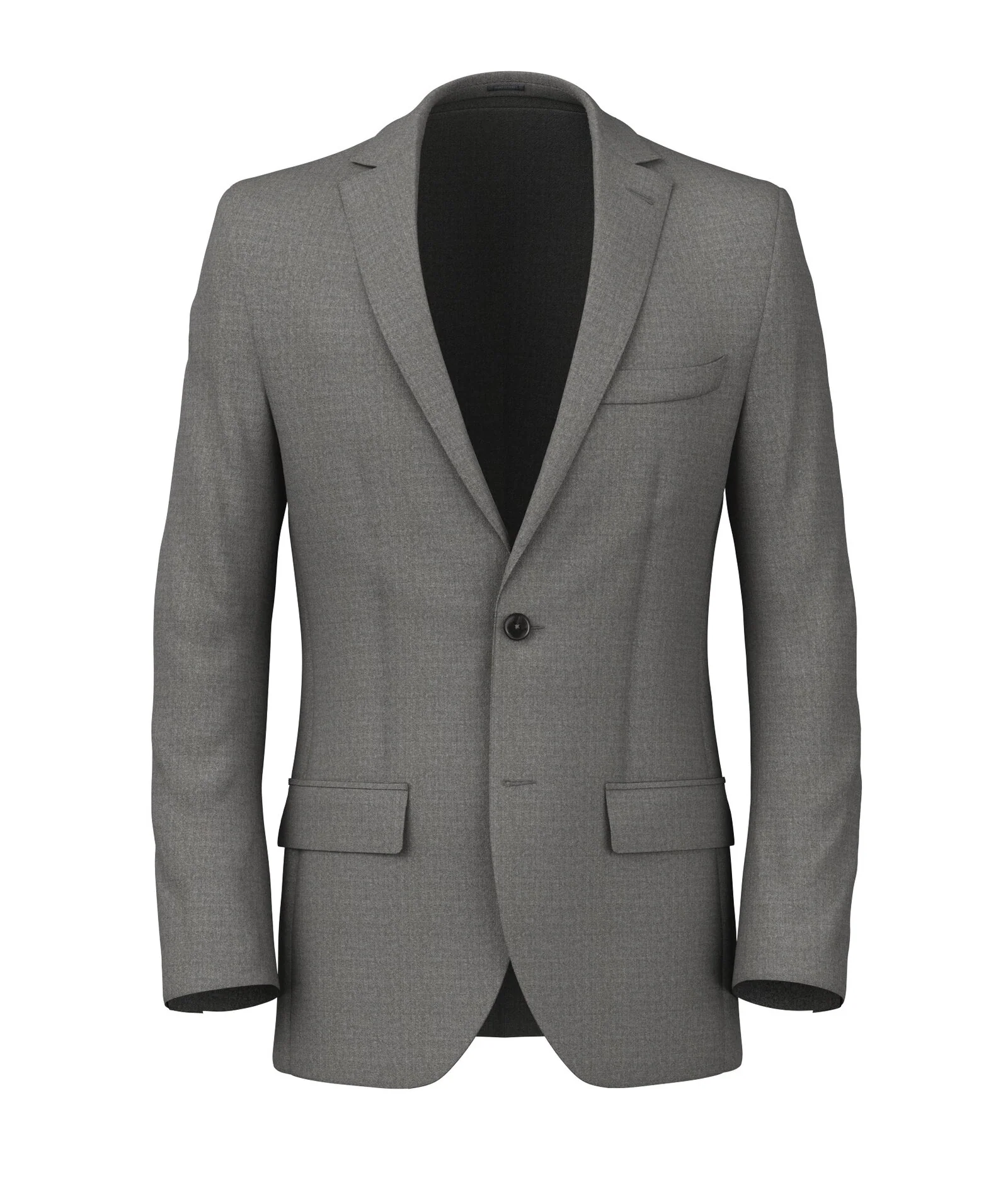 Blazer Flanella Tela Cashmere Grigio