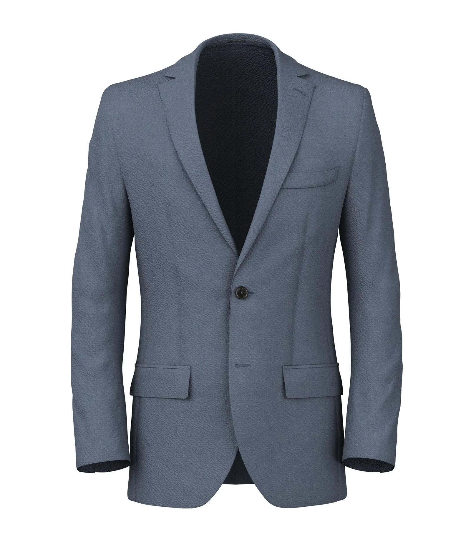 Blazer Grigio azzurro in Cotone stretch