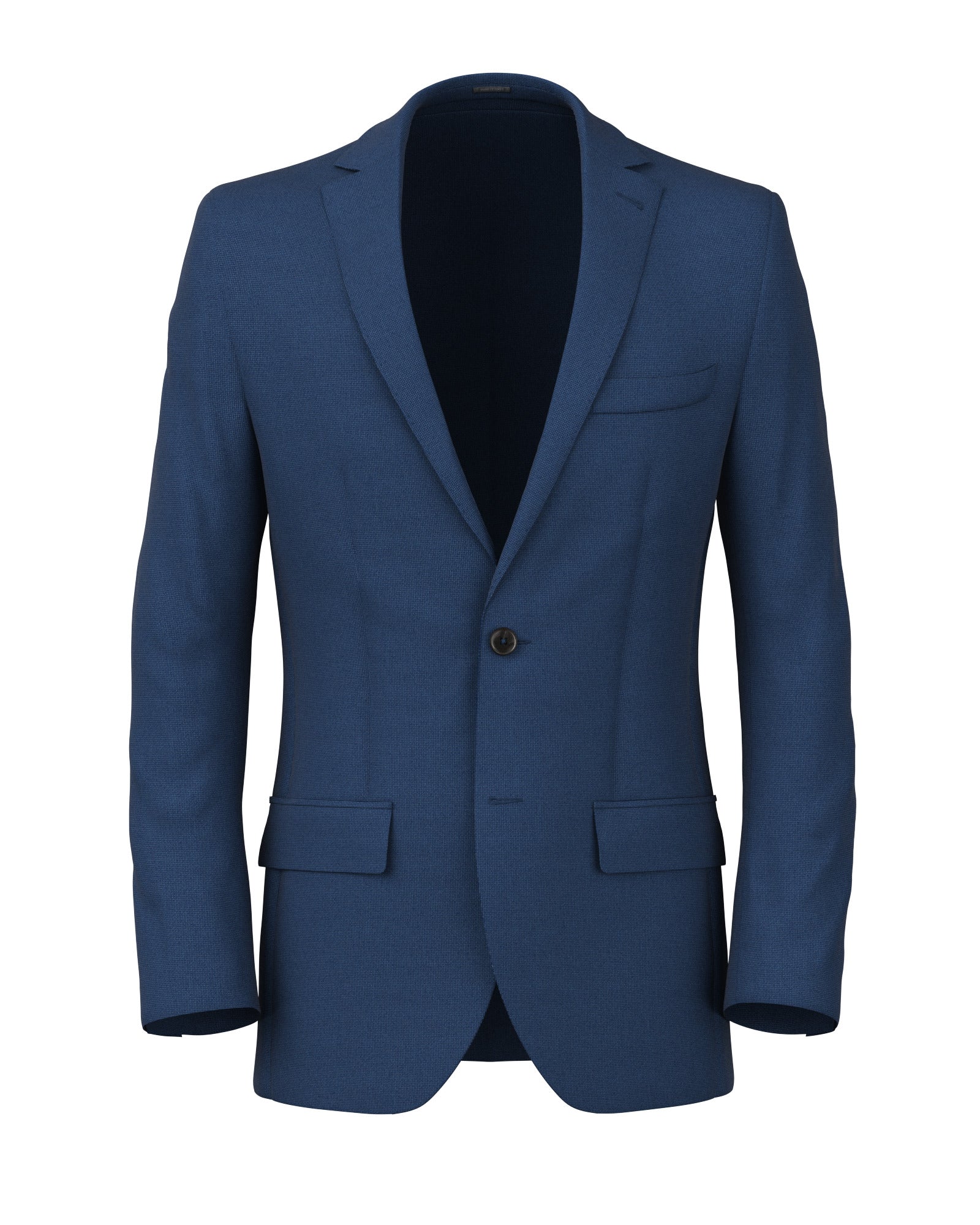 Blazer Hopsack natural stetch blu