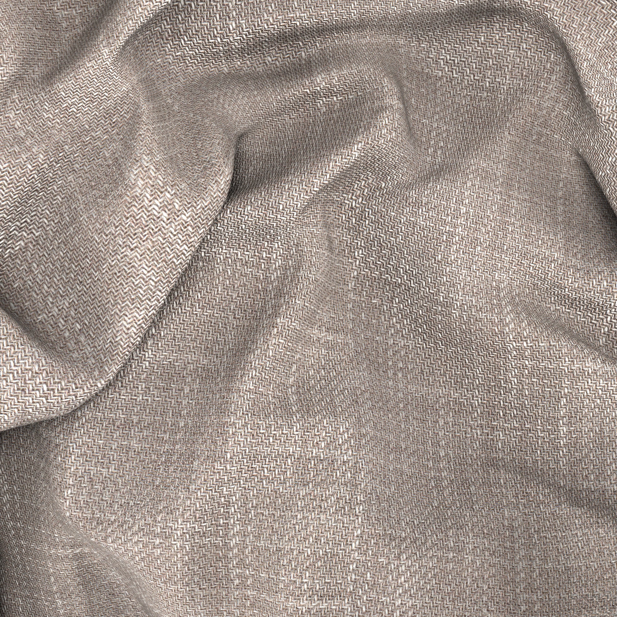 Blazer in cotone lana beige mélange - Image 3