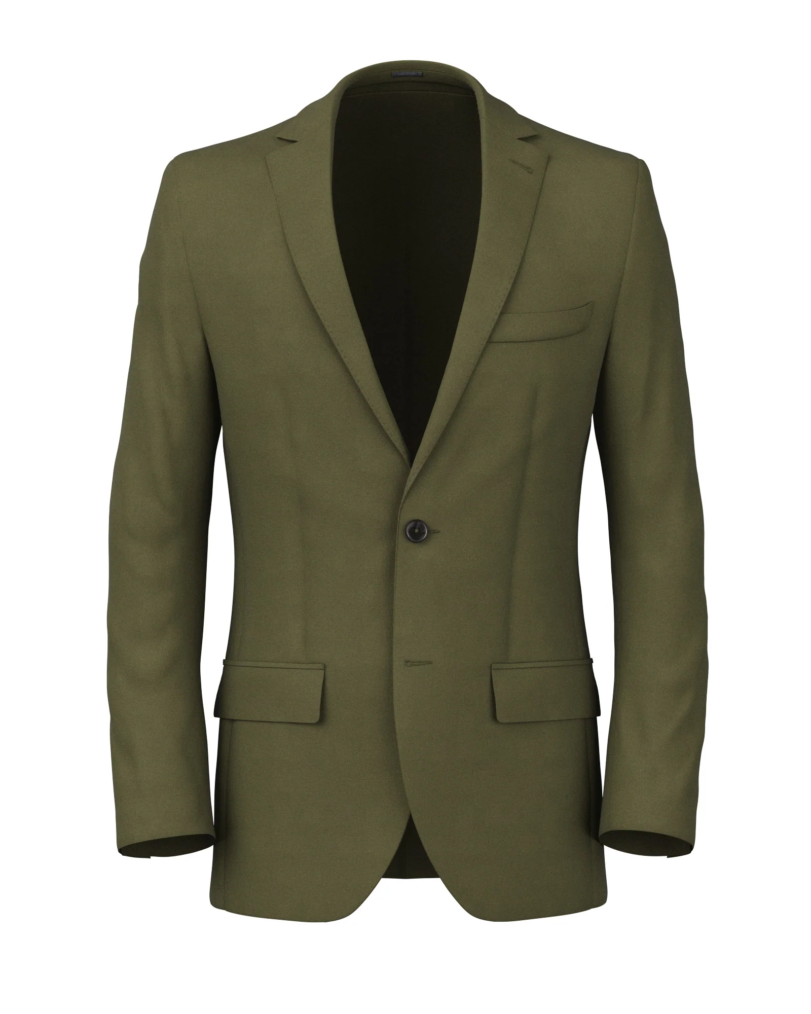Blazer in cotone stretch verde salvia