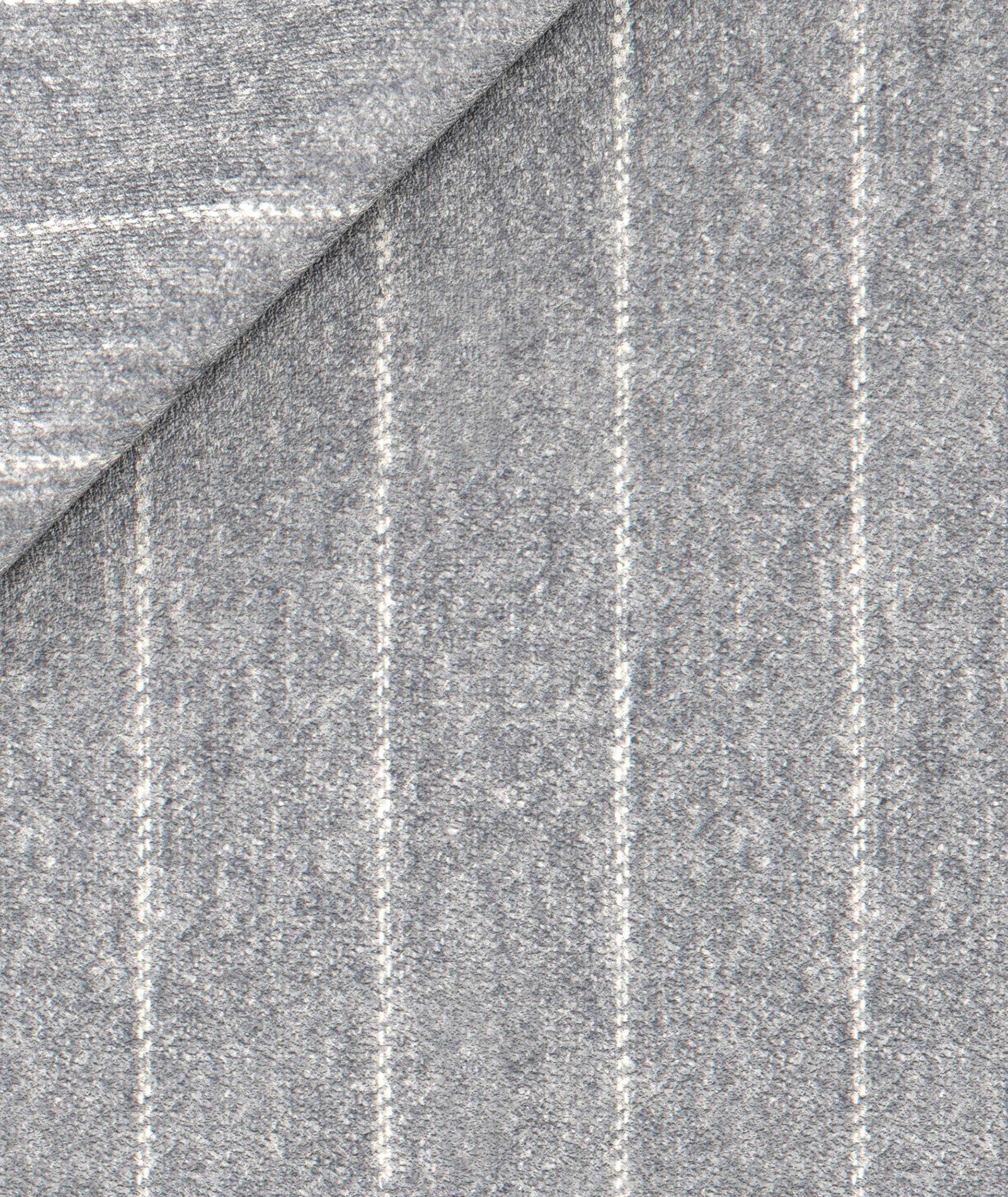 Blazer in flanella di lana gessato grigio - Image 3