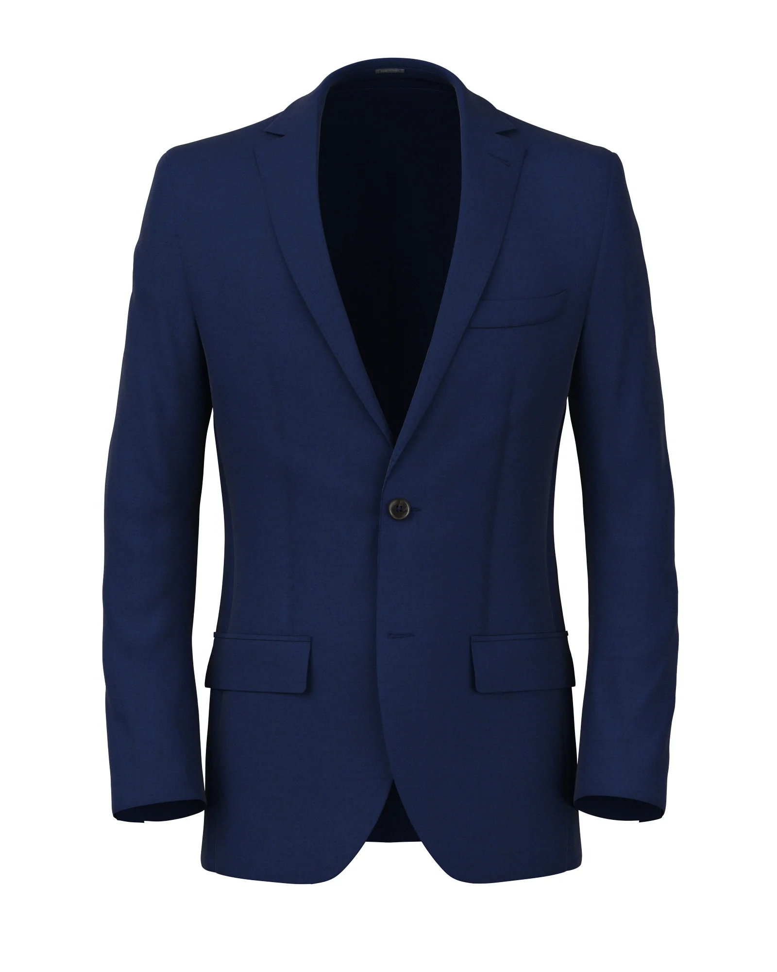 Blazer in lana e mohair bluette