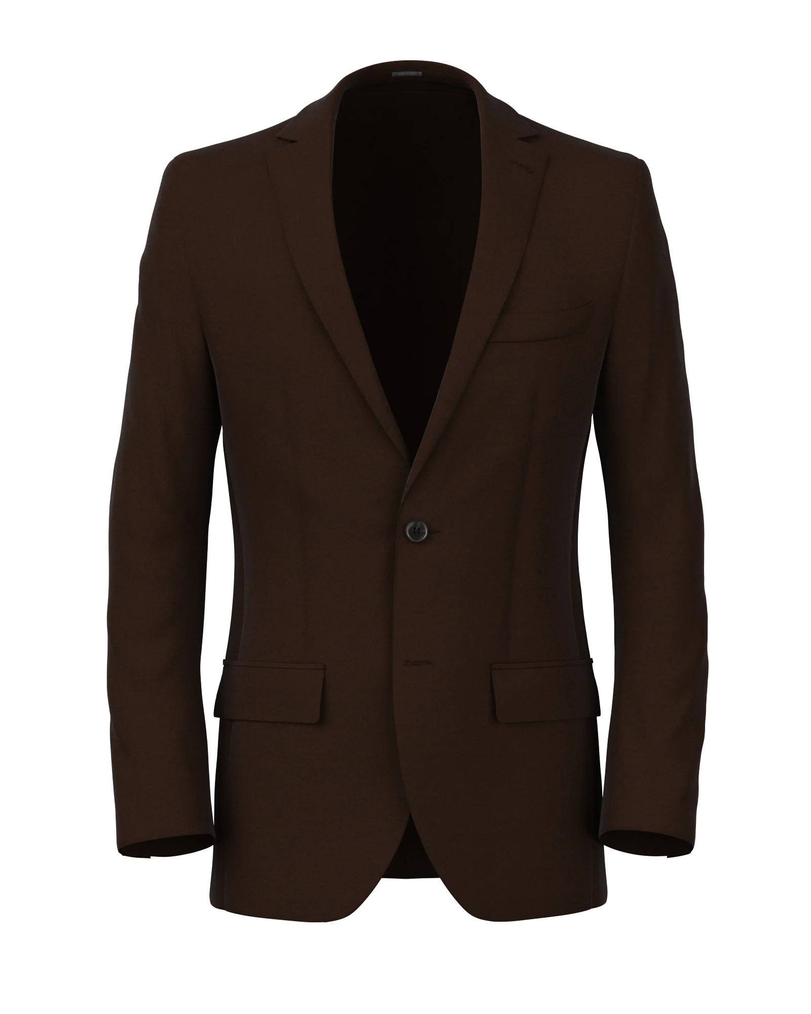 Blazer in lana e mohair marrone