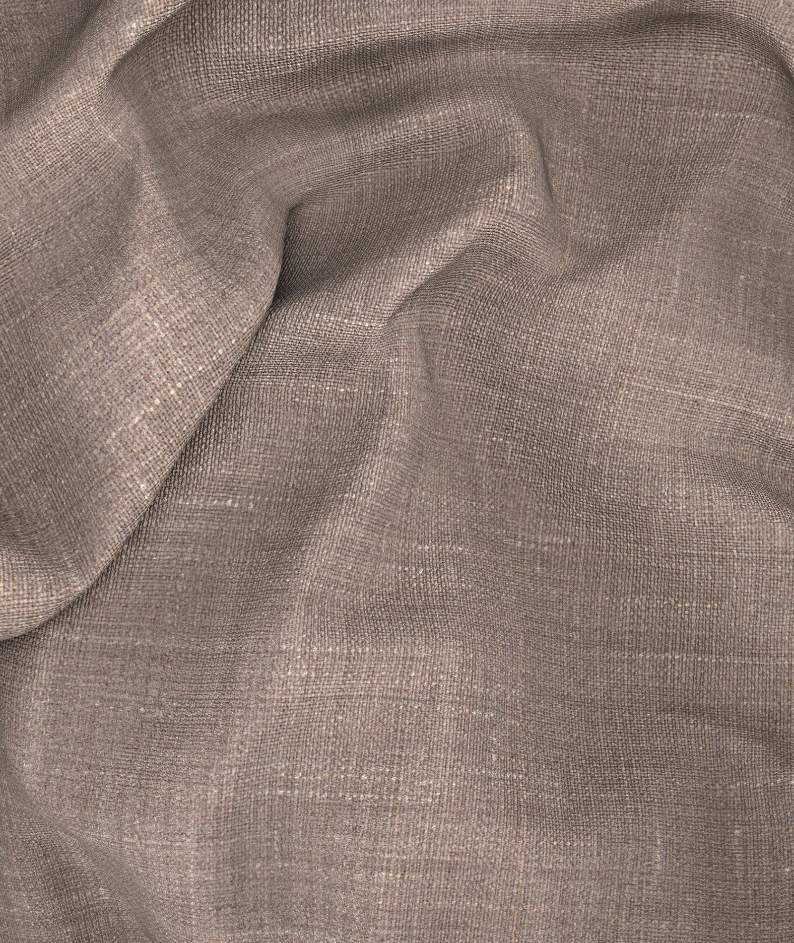 Blazer in lana-seta-lino effetto fiammato tortora - Image 4