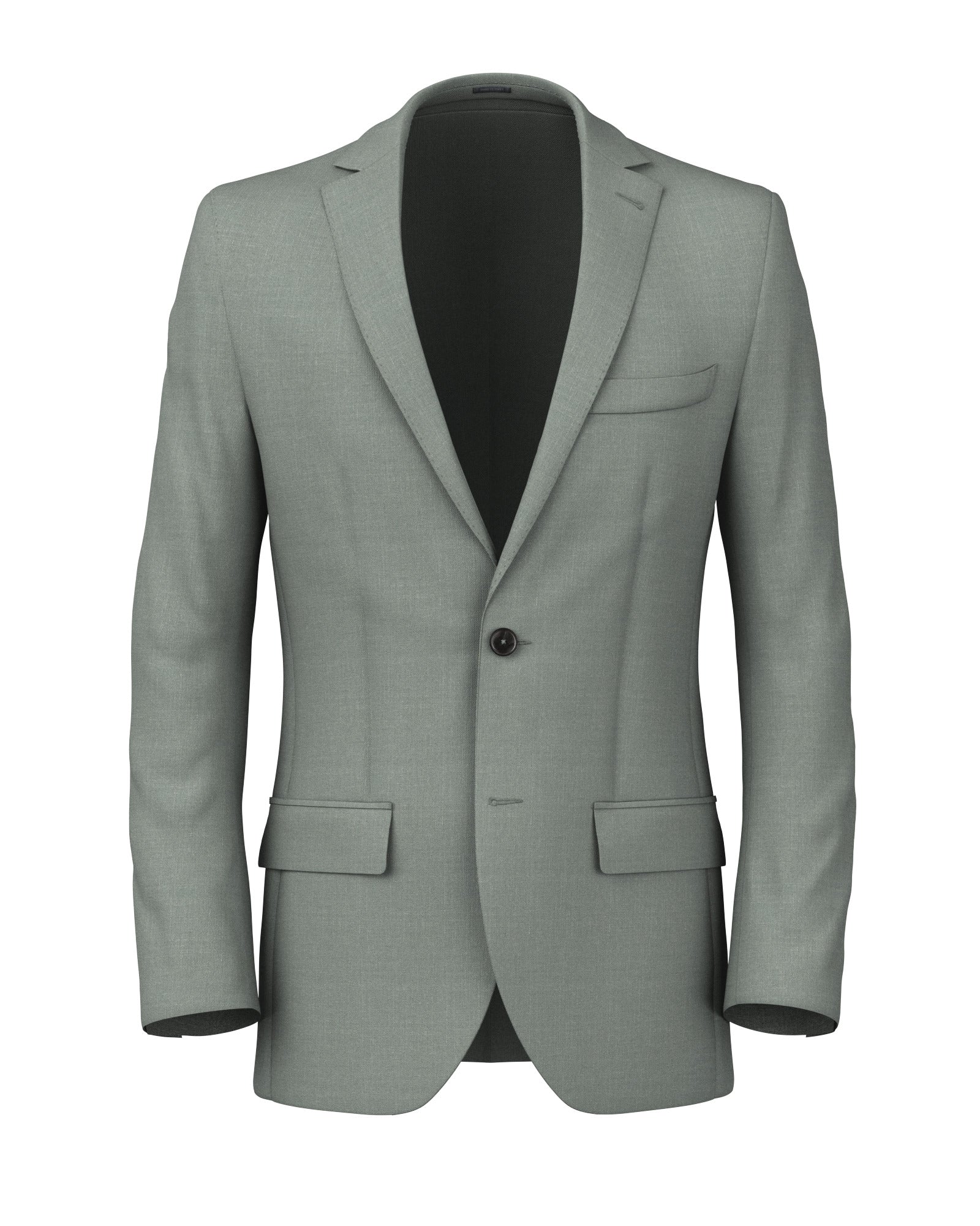 Blazer in lana seta lino verde pastello