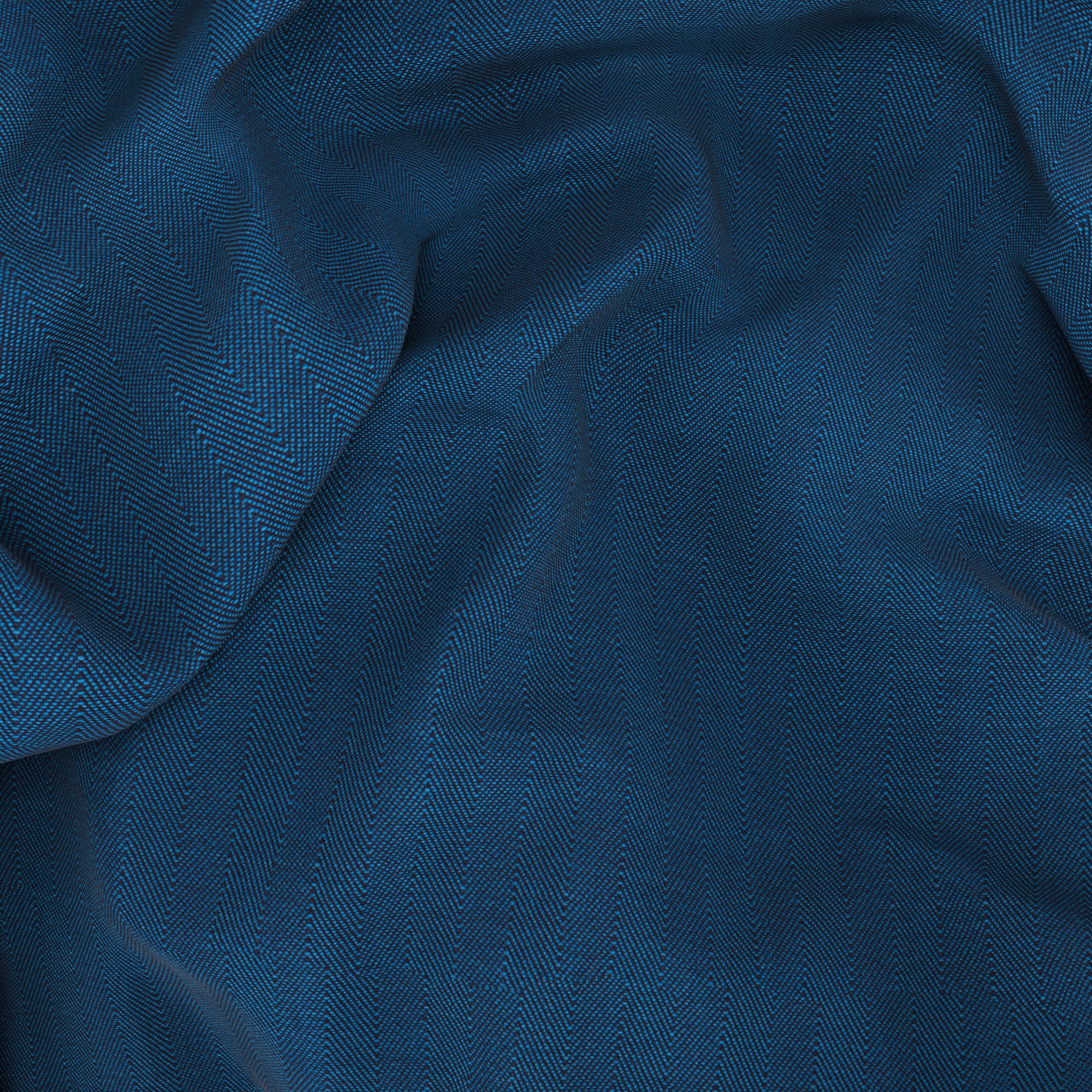Blazer in lana spigata solaro blu e azzurro - Image 3
