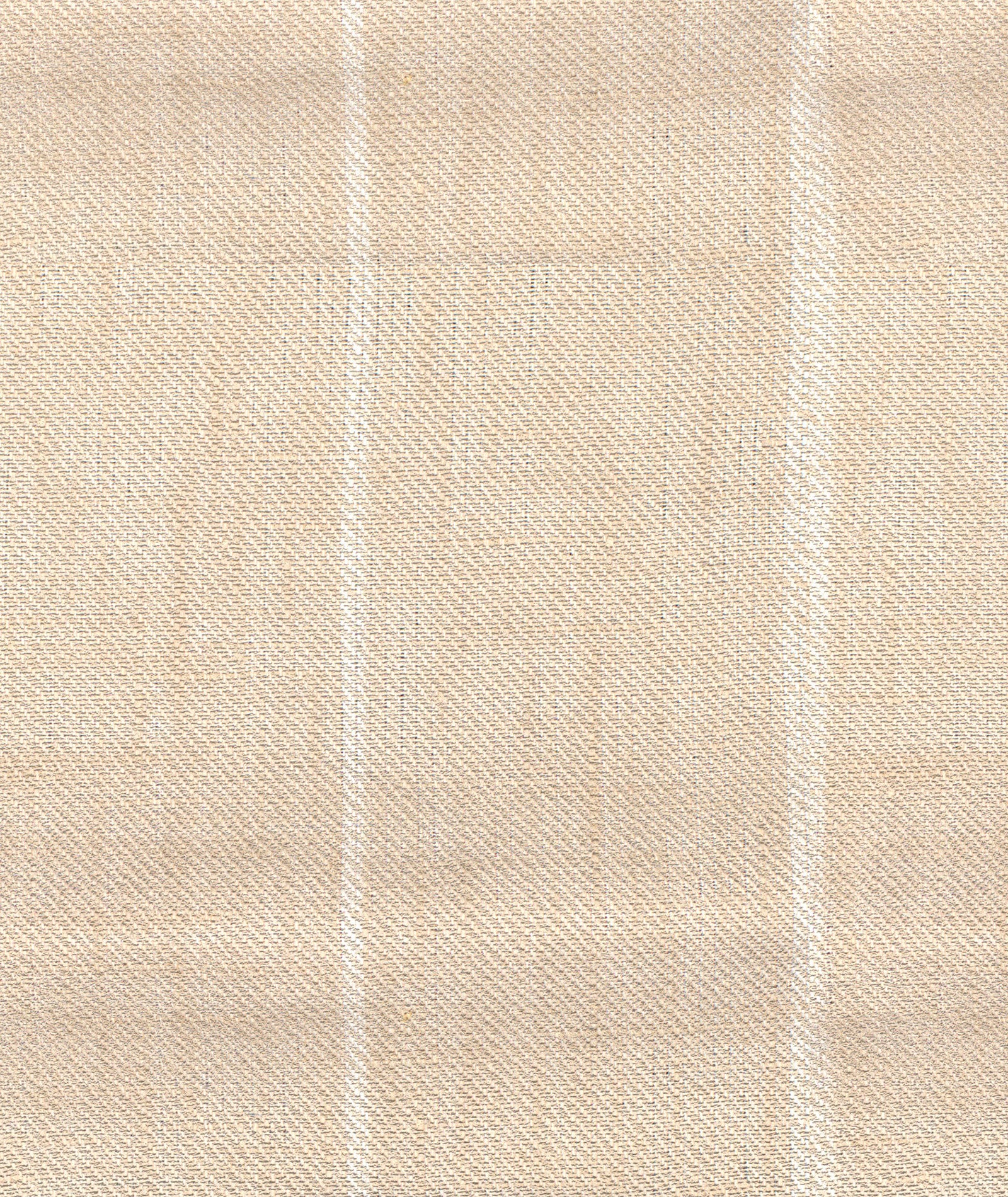 Blazer in lino gessato panna - Image 2