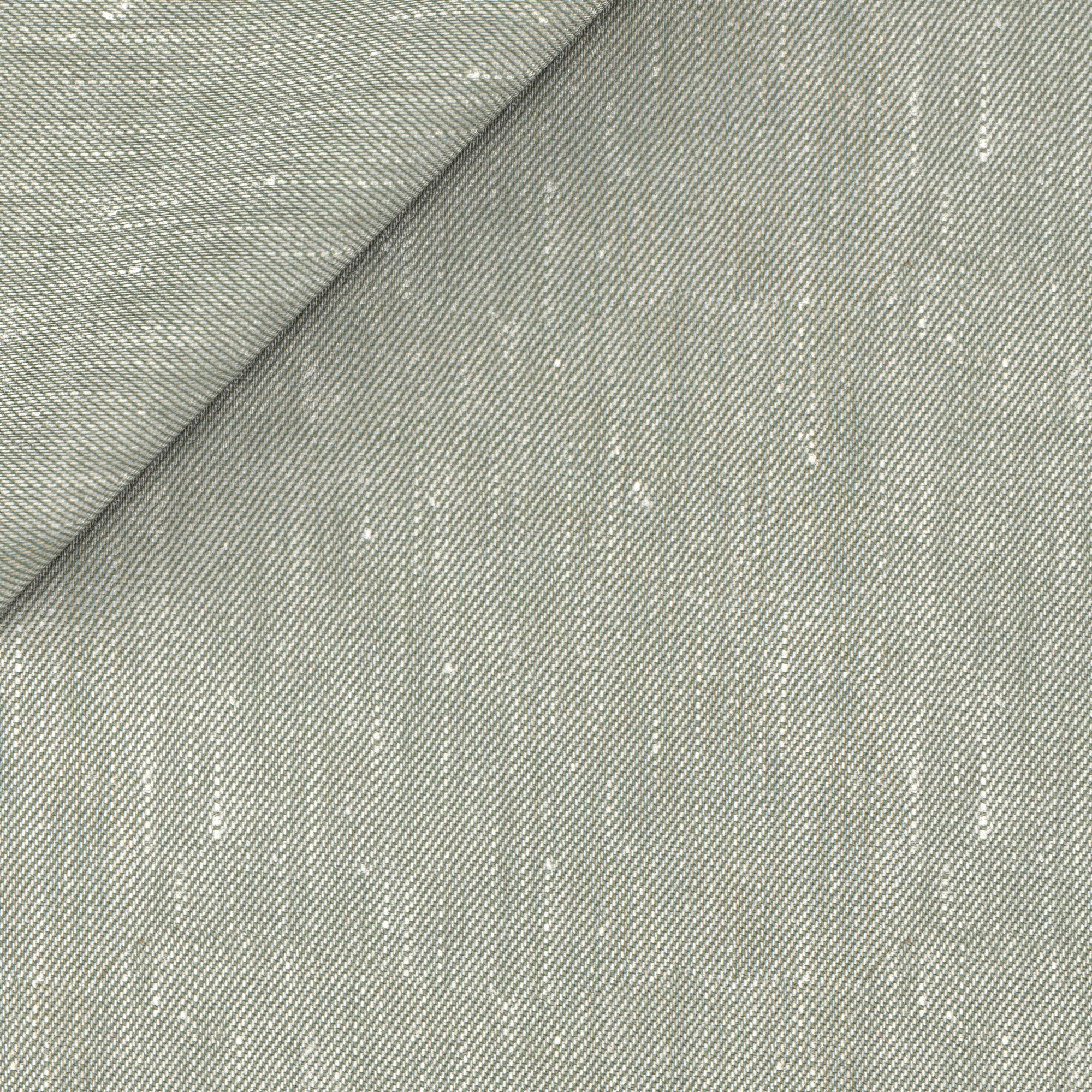 Blazer in lino lana verde effetto denim - Image 2