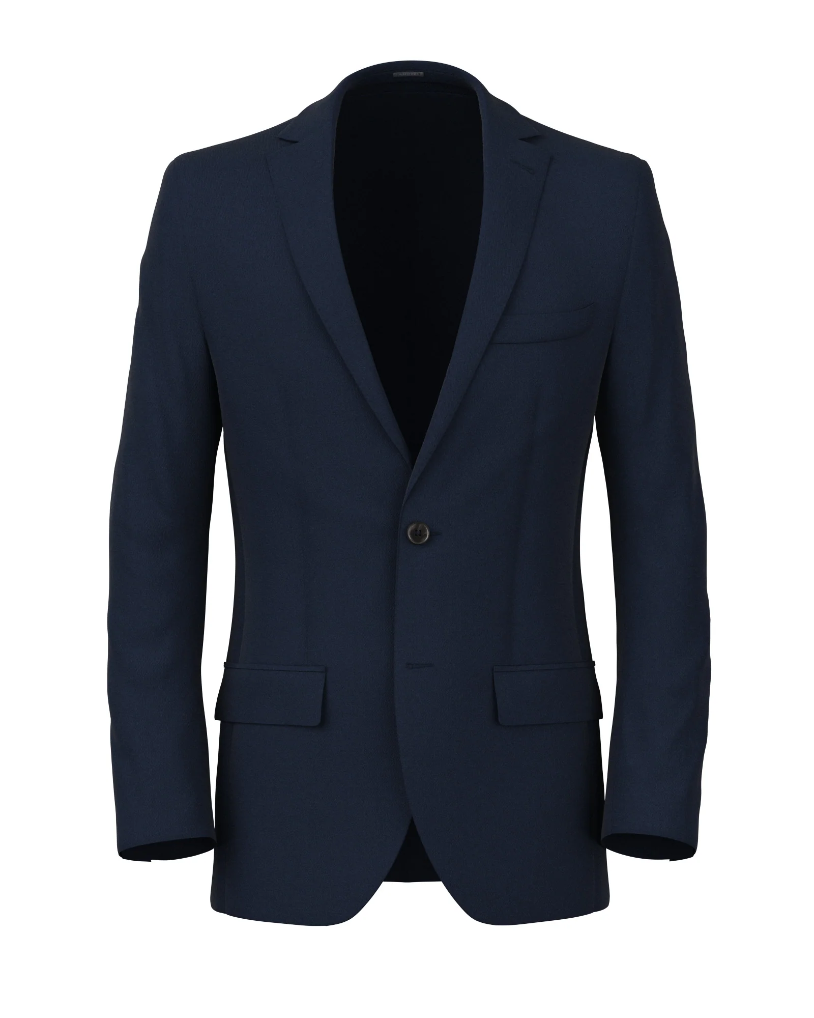 Blazer in twill di cotone stretch blu navy