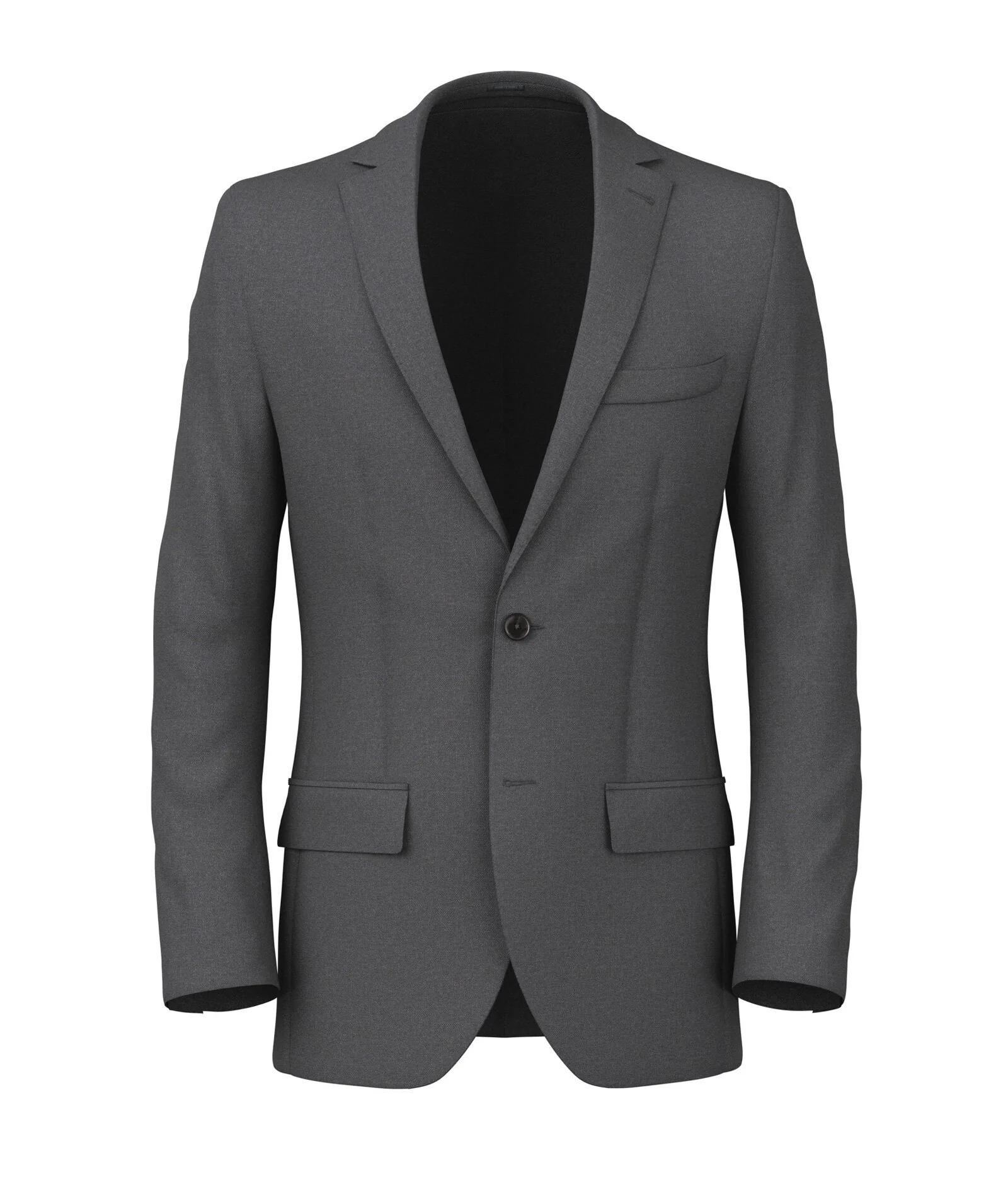 Blazer grigio in twill di lana