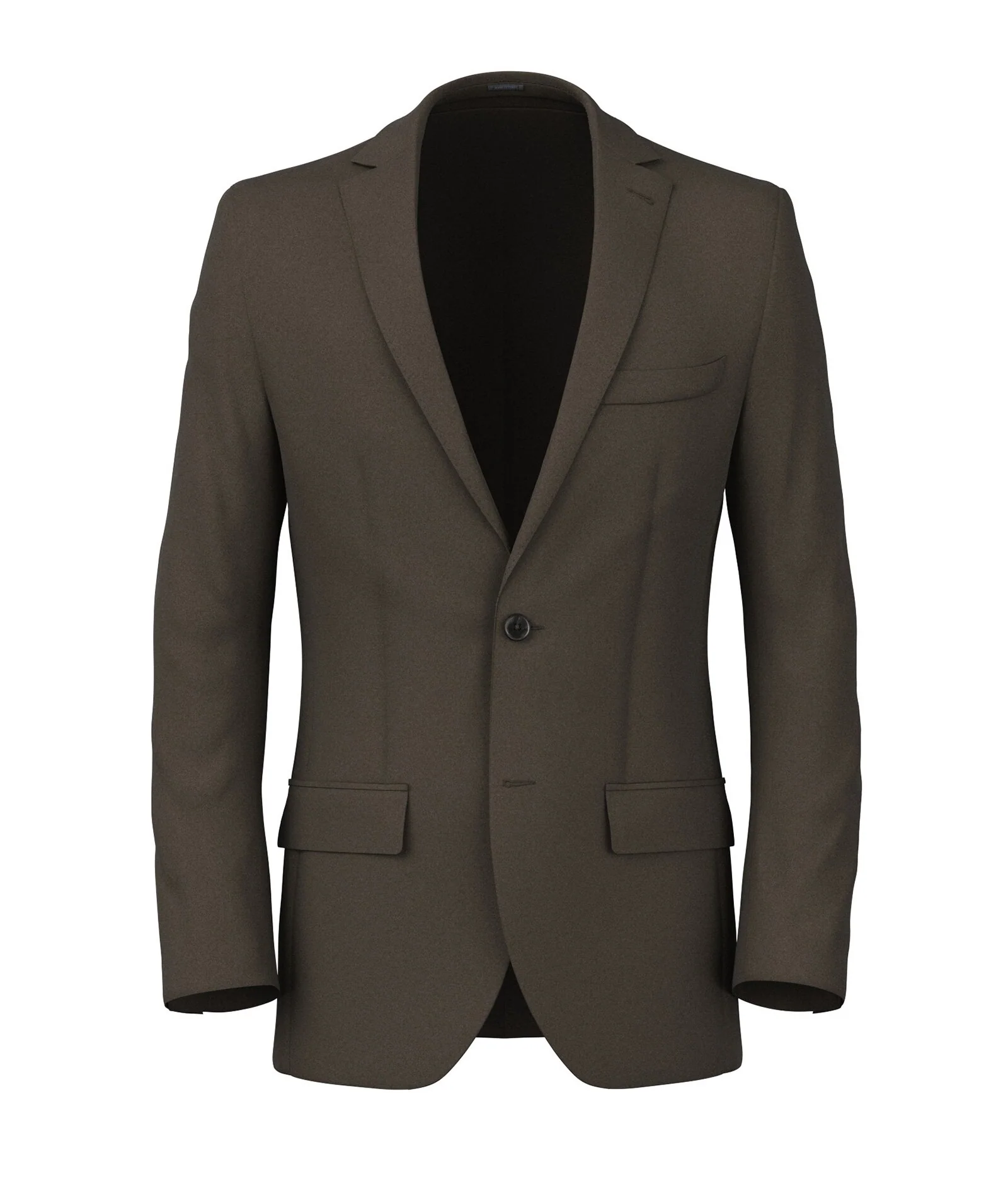 Blazer Tortora in Tela di Lana stretch