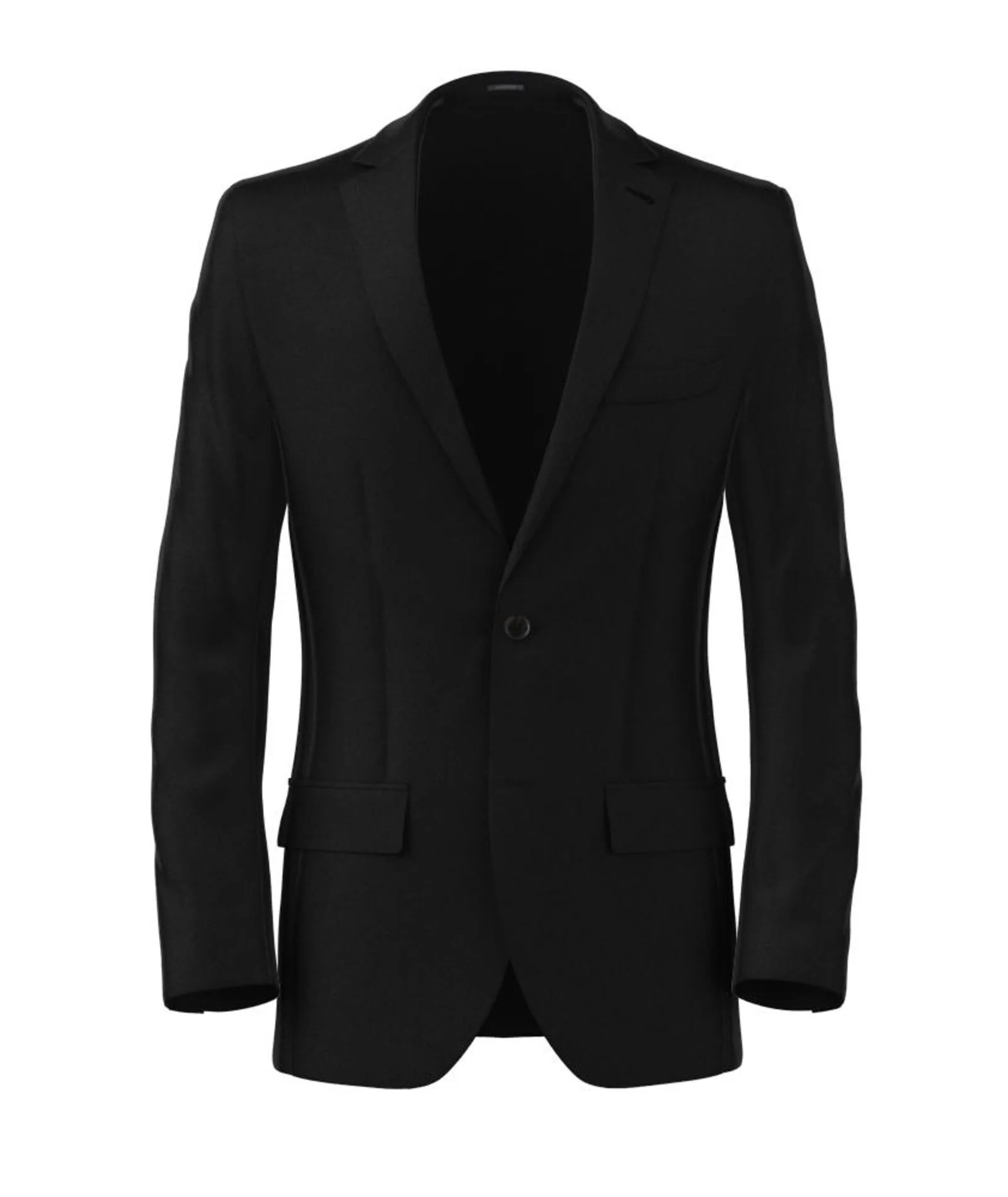 Blazer Twill Nero 100% Lana