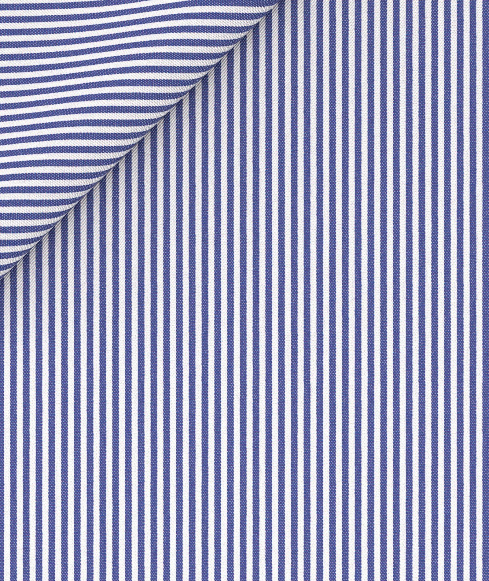 Camicia 100% Cotone Popeline Blu - Image 4