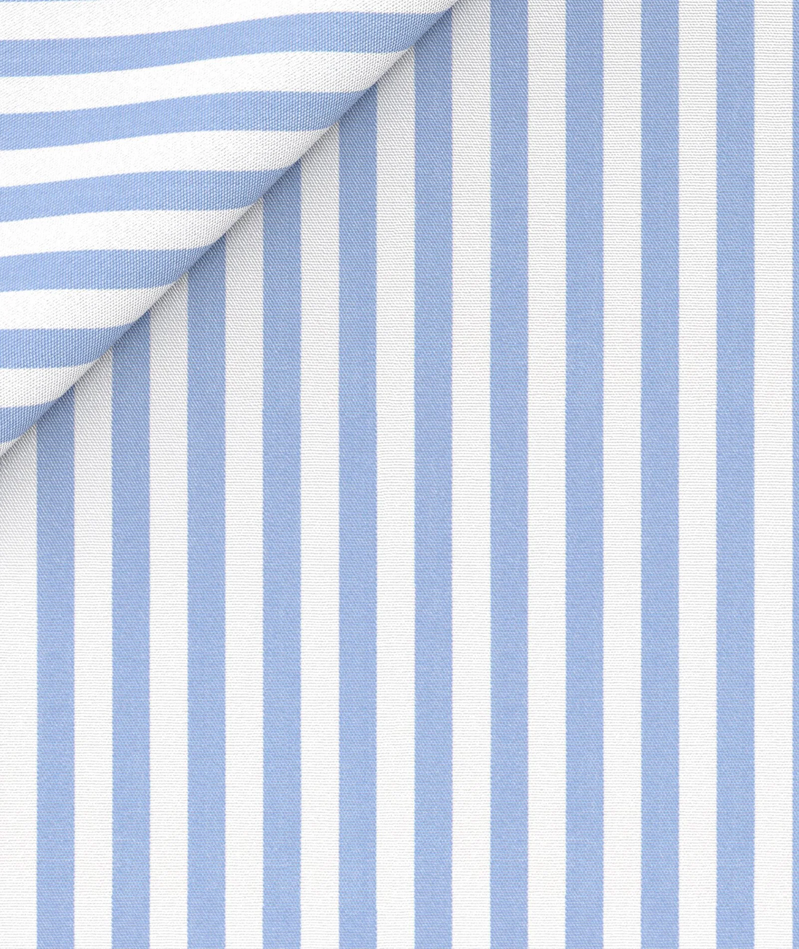 Camicia a righe azzurre in cotone - Image 5